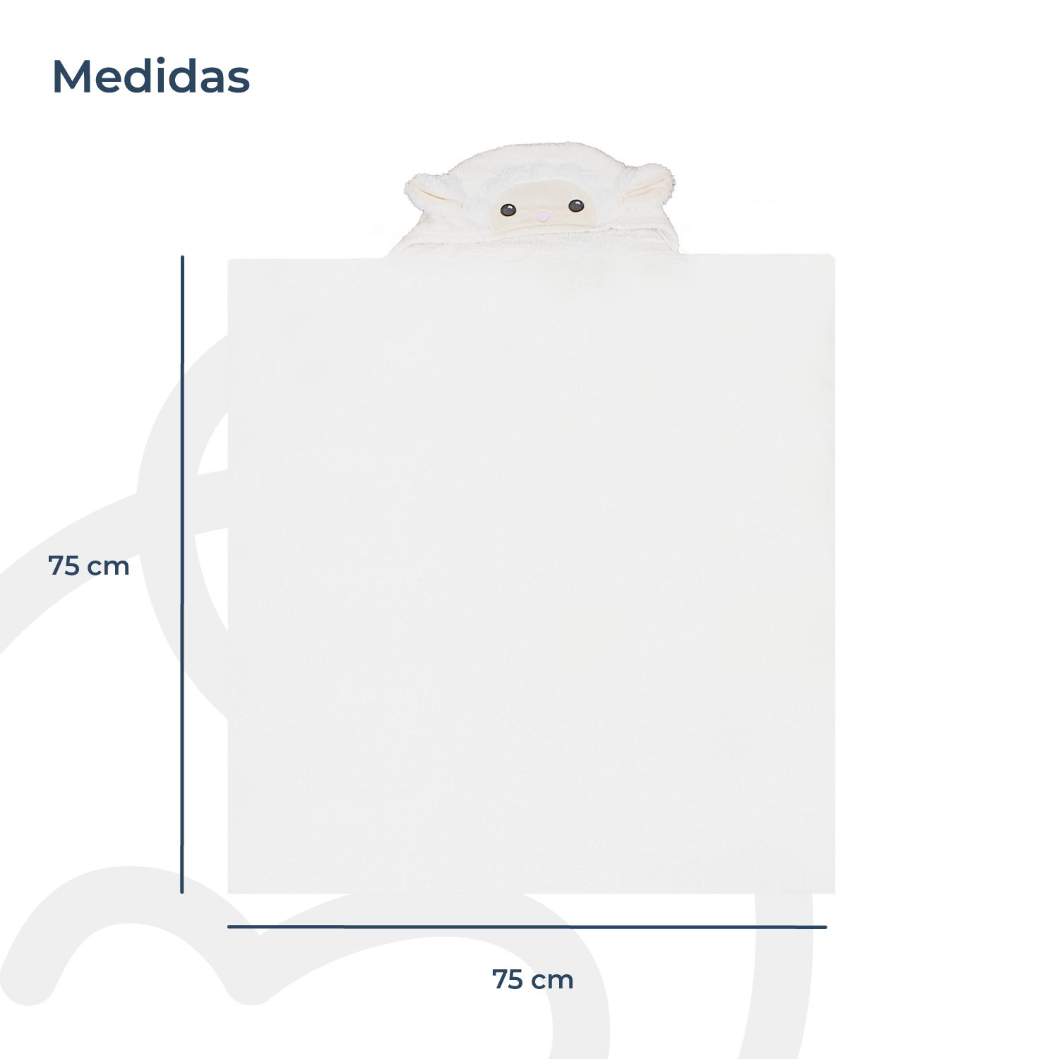 Toalla Capucha Oveja Bebesit