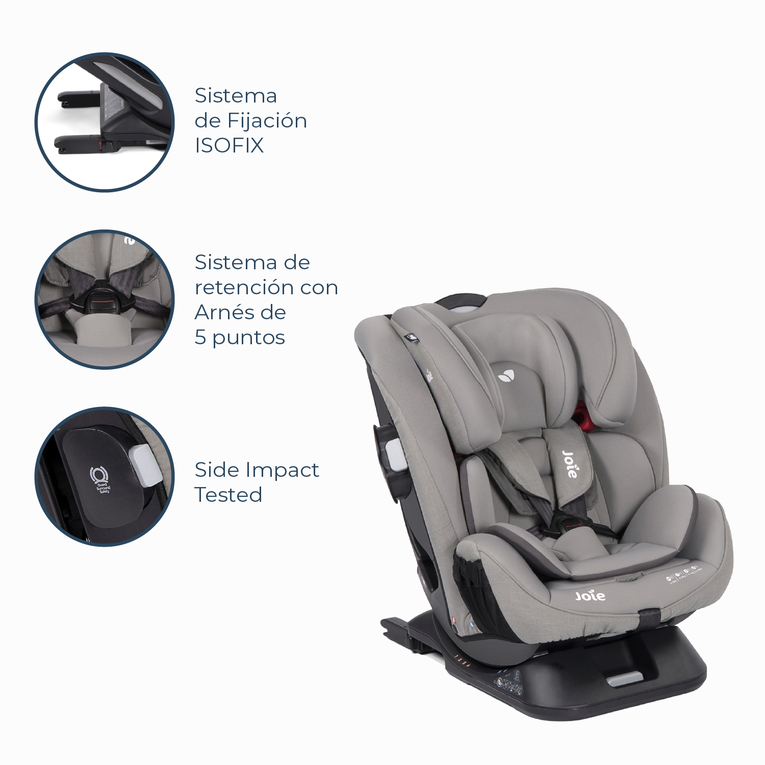Silla de Auto Convertible Every Stage FX Gray Flannel