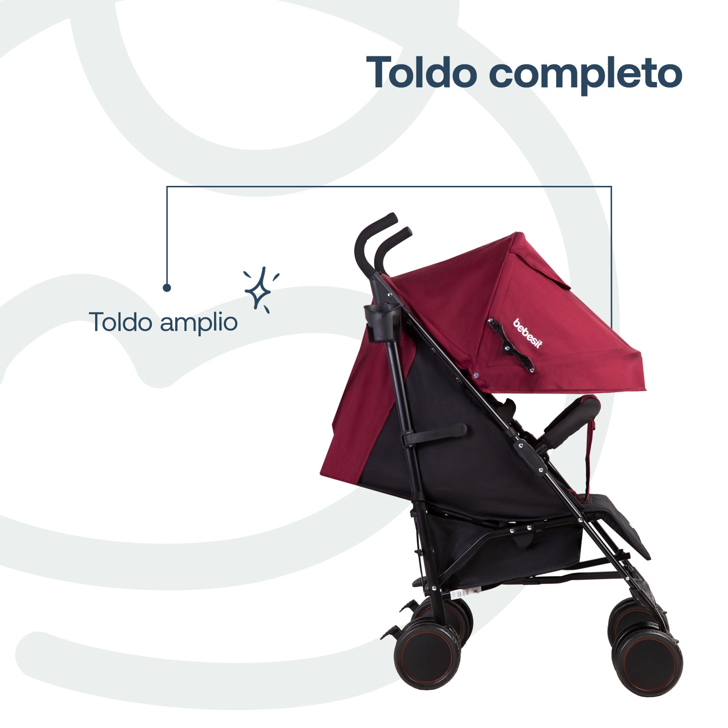 Coche Paragua Khronos Rojo