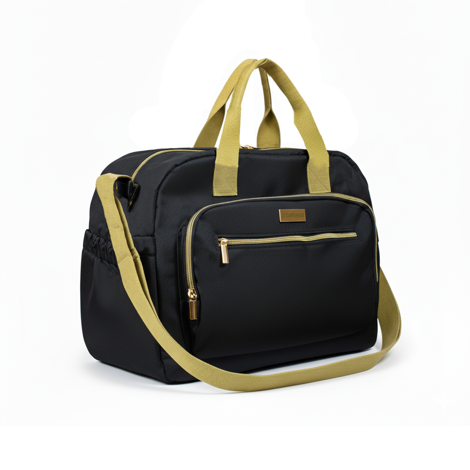 Bolso Maternal Premium Black Gold