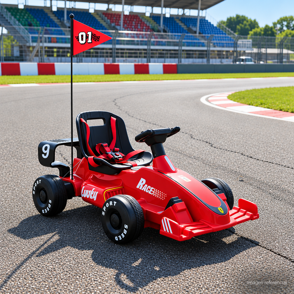 Auto Eléctrico F1 Schumi Niños Niñas Infantil Rojo