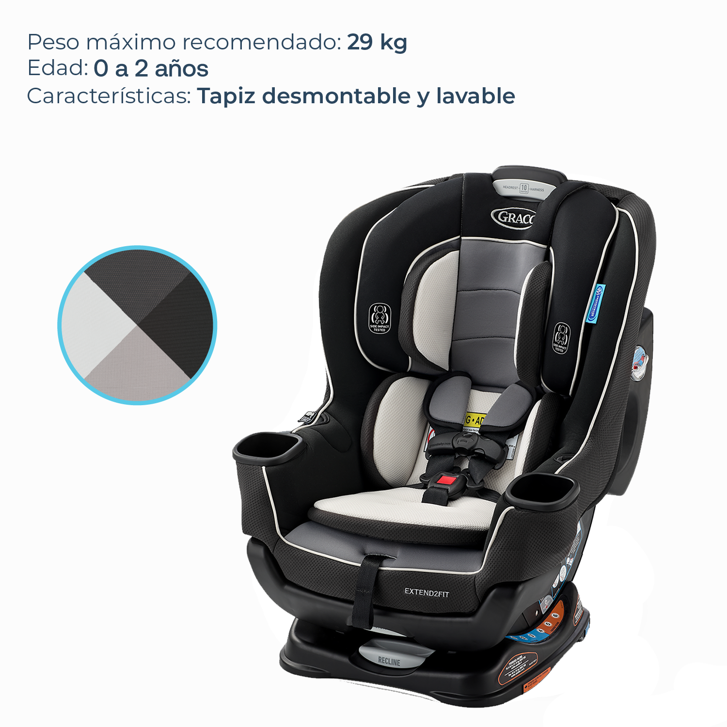 Silla de Auto Convertible Extend2fit Gotham