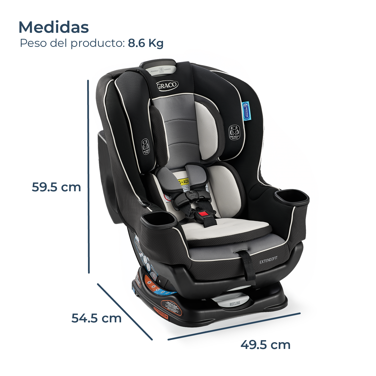 Silla de Auto Convertible Extend2fit Gotham