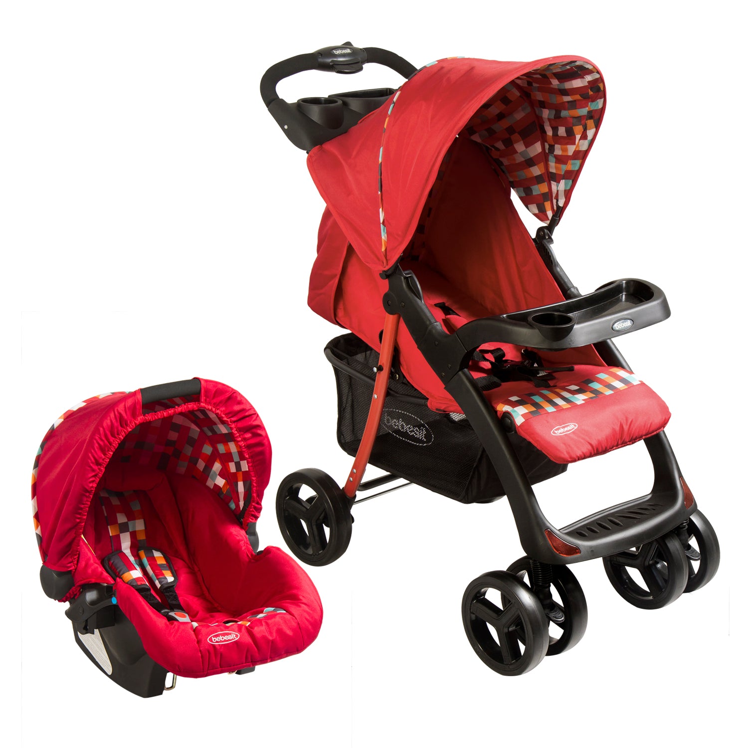 Coche Travel Gris/Rojo H005GR