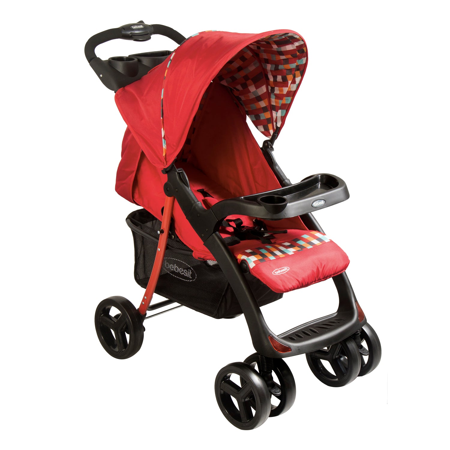 Coche Travel Gris/Rojo H005GR