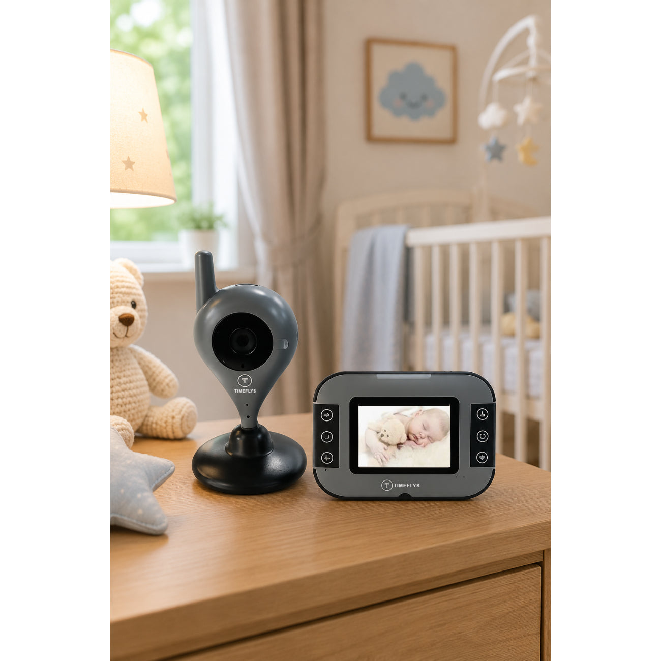 Monitor Bebé Audio y Video Cámara Visión Nocturna Bebesit
