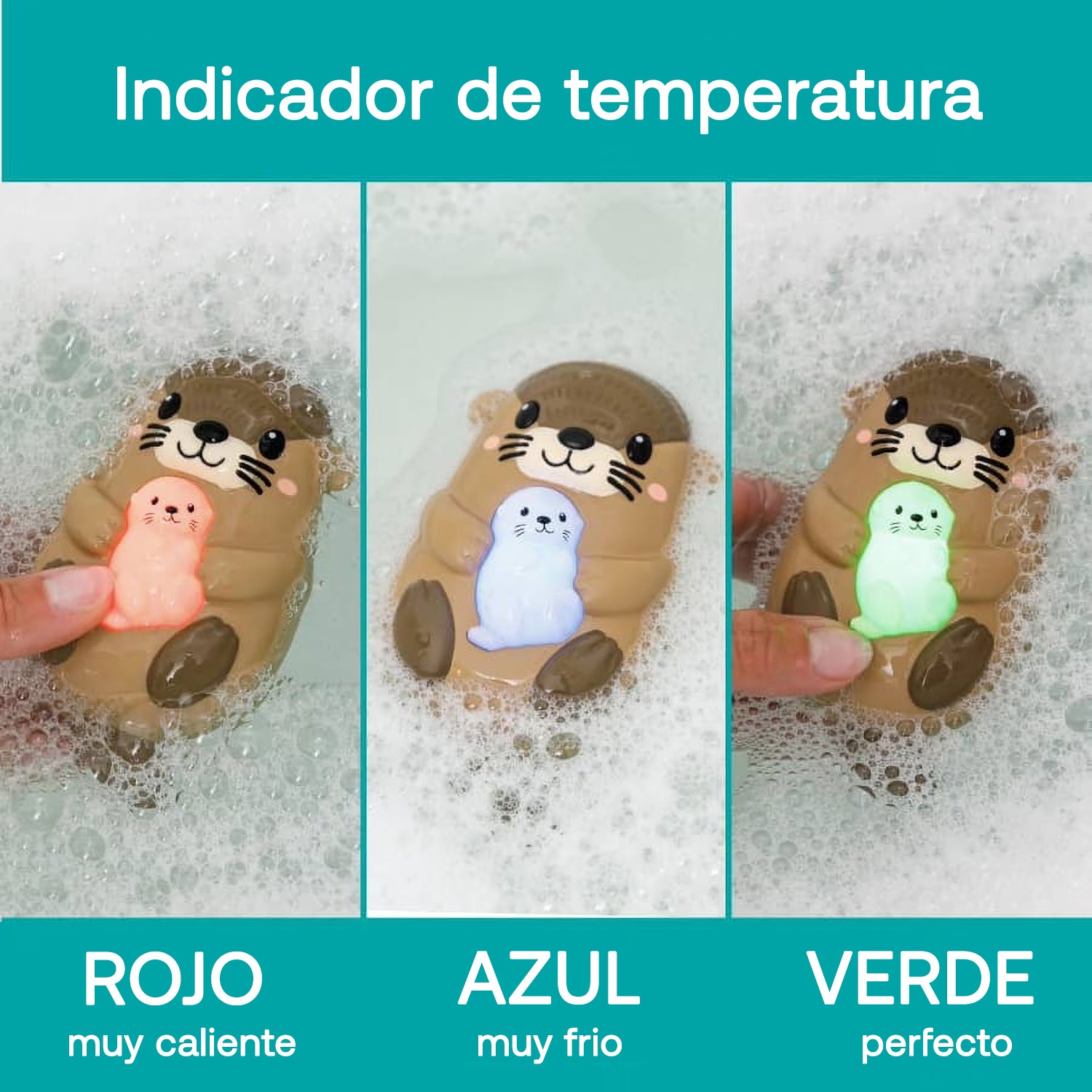 Termómetro de Baño Nutria Right Temp Light Up Otter