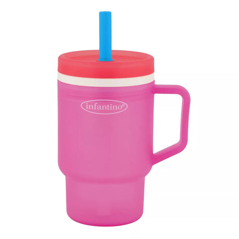 Vaso Antiderrame Bombilla My 1st Tumbler 266ml Frambuesa