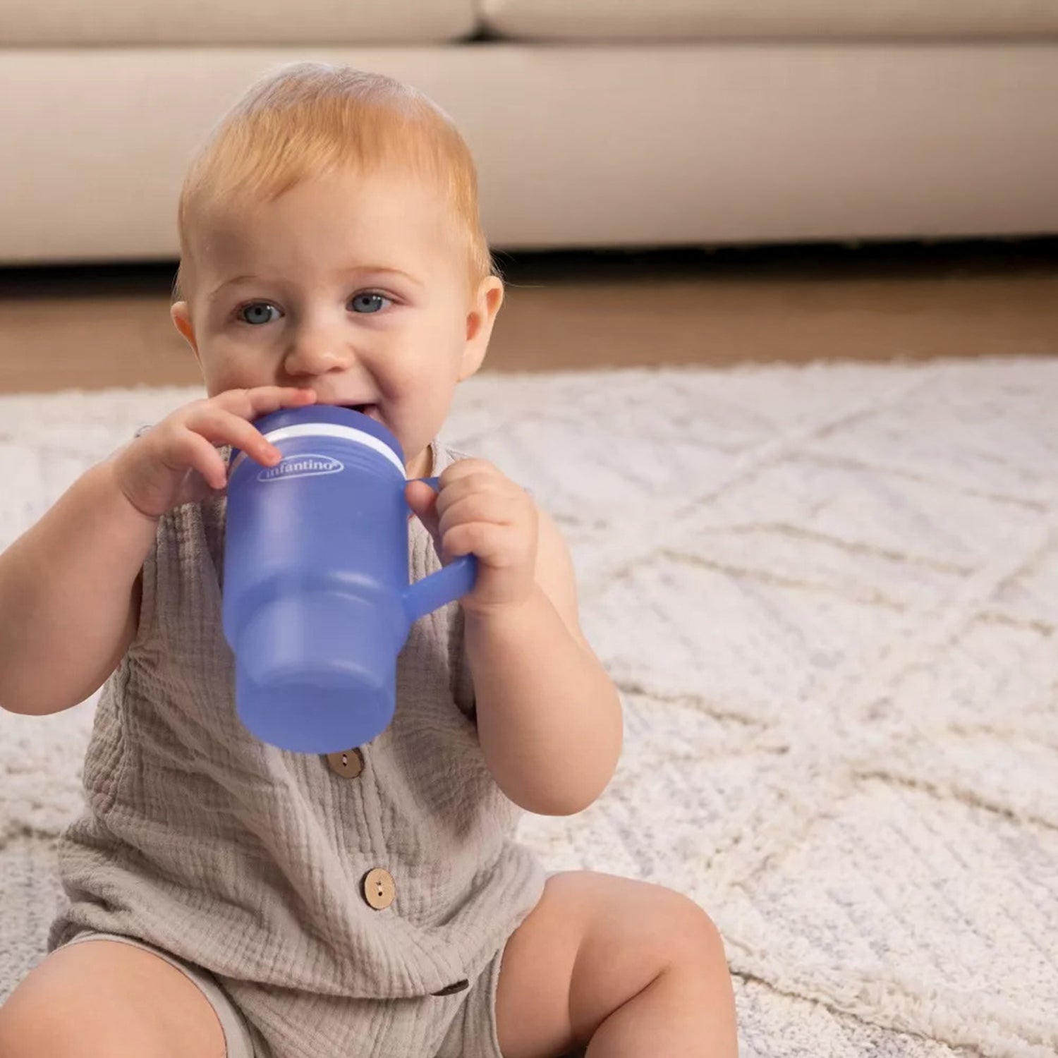 Vaso Antiderrame con Bombilla My 1st Tumbler 266ml Azul