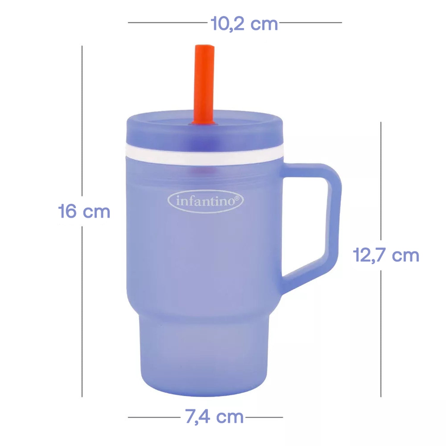 Vaso Antiderrame con Bombilla My 1st Tumbler 266ml Azul