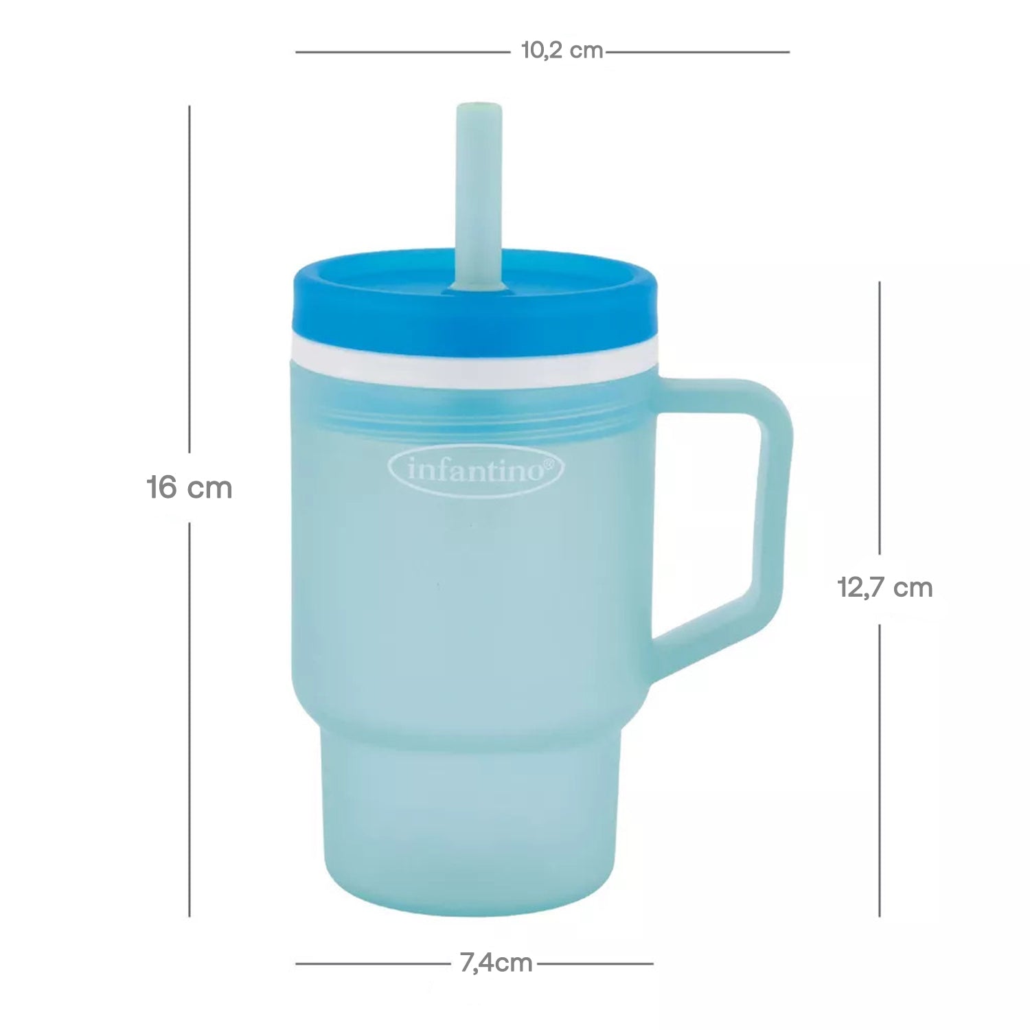 Vaso Antiderrame con Bombilla My1st Tumbler 266ml Moody Blue