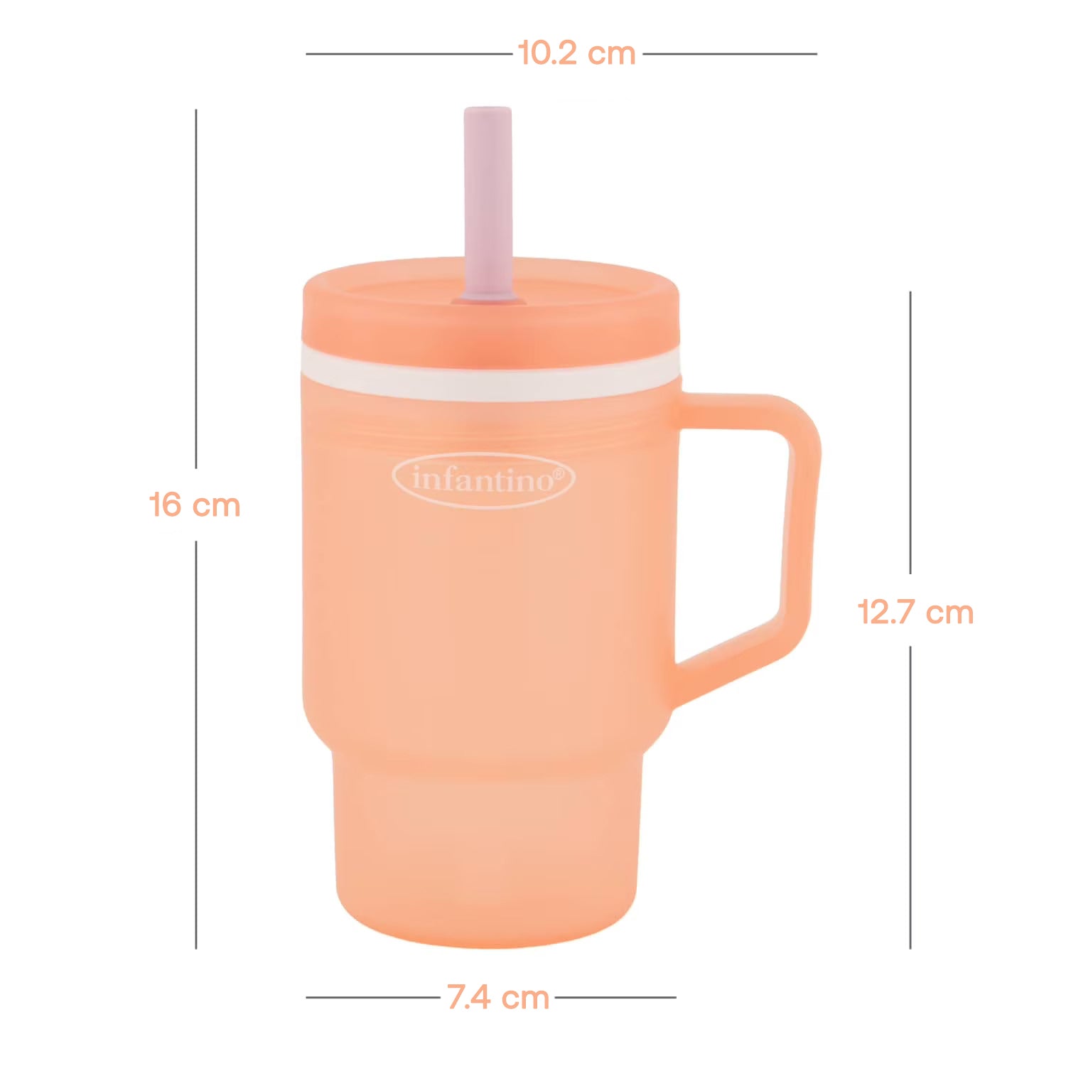 Vaso Antiderrame Bombilla My1st Tumbler 266ml Flor de Cerezo