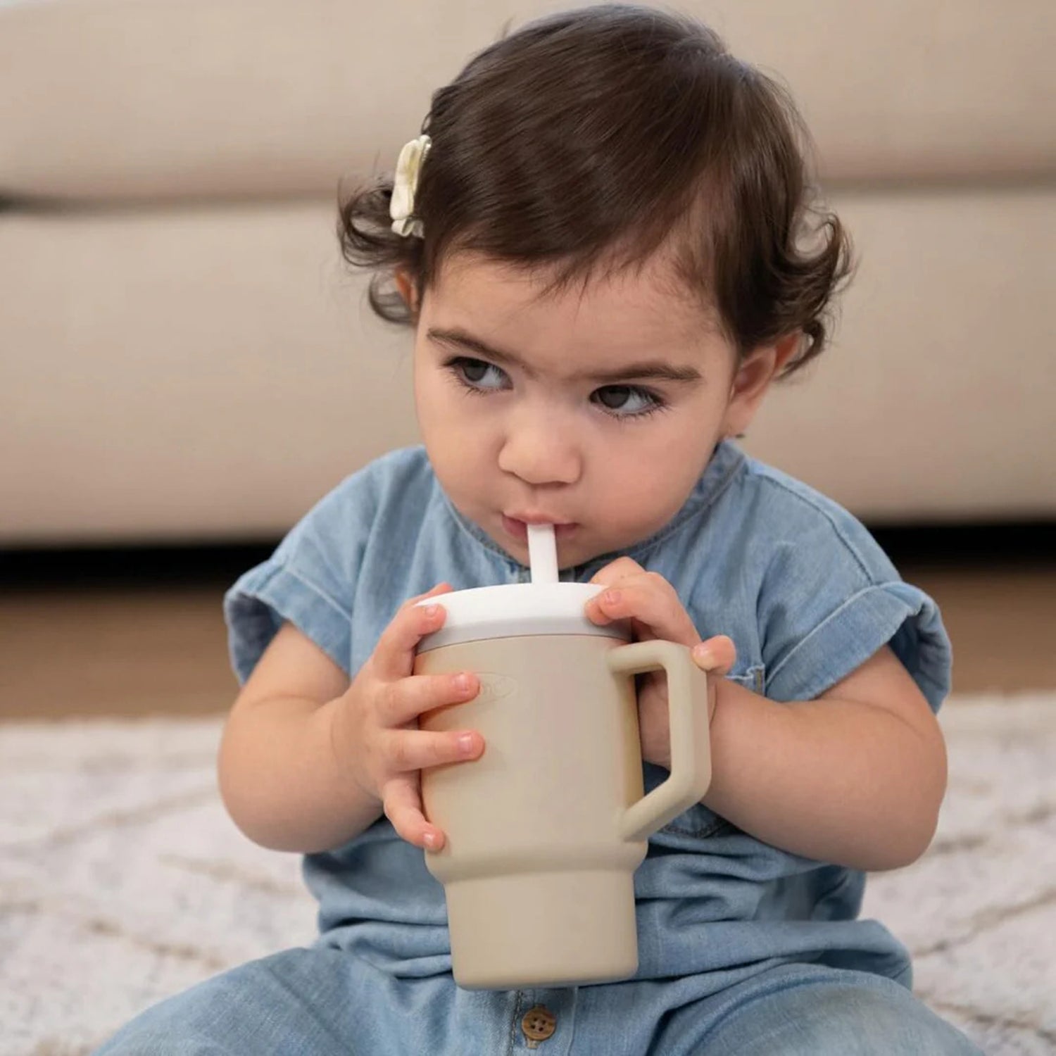 Vaso Antiderrame con Bombilla My 1st Tumbler 250ml Sand