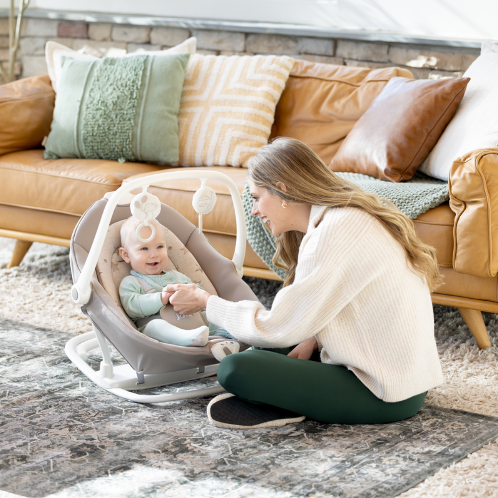 Silla Nido Bouncer Sansa 2in1 Cosmo Tan Joie