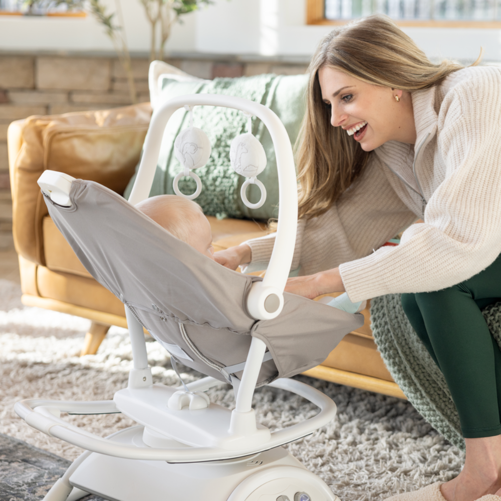 Silla Nido Bouncer Sansa 2in1 Cosmo Tan Joie