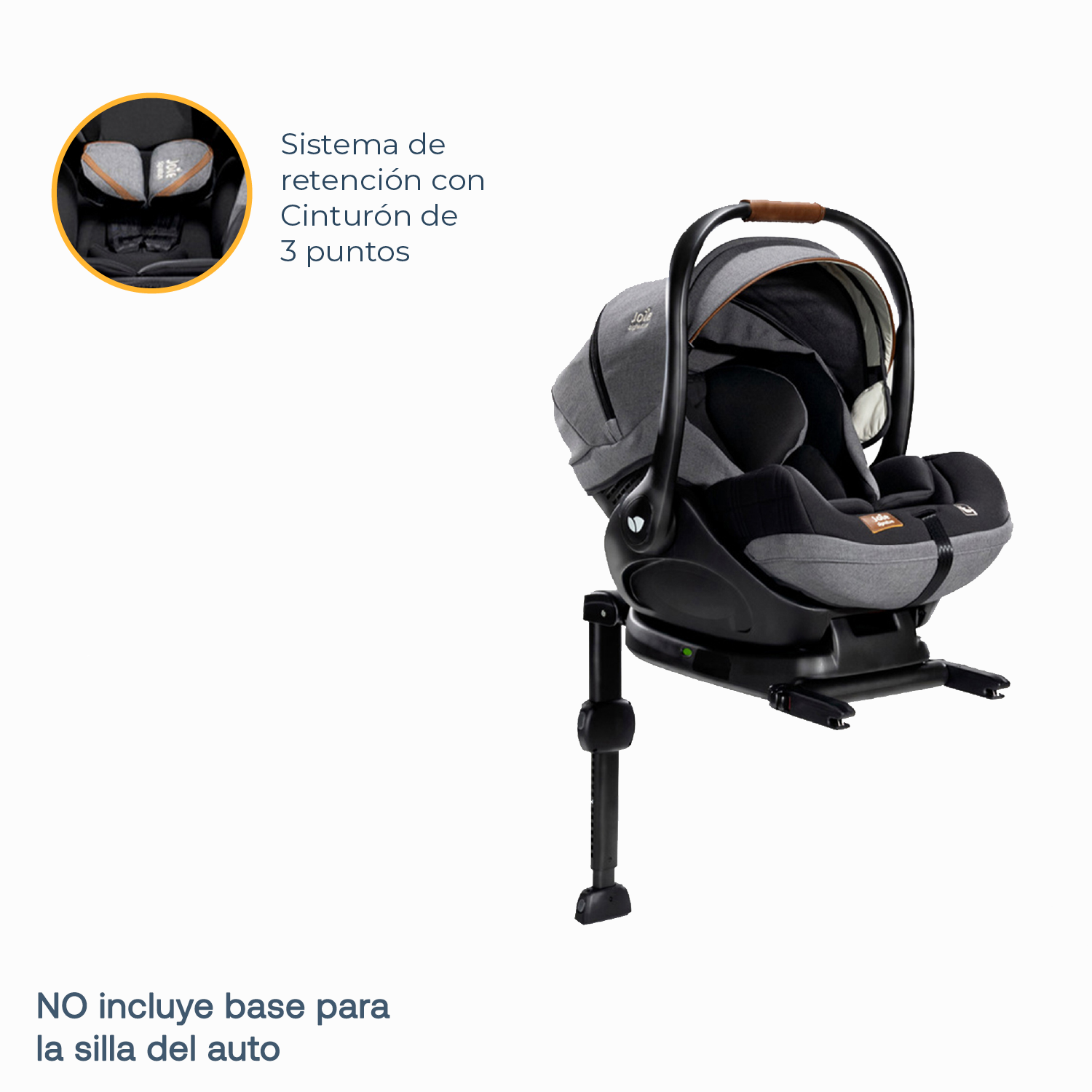 Silla de Auto Bebe Joie I-Level Charcoal Joie