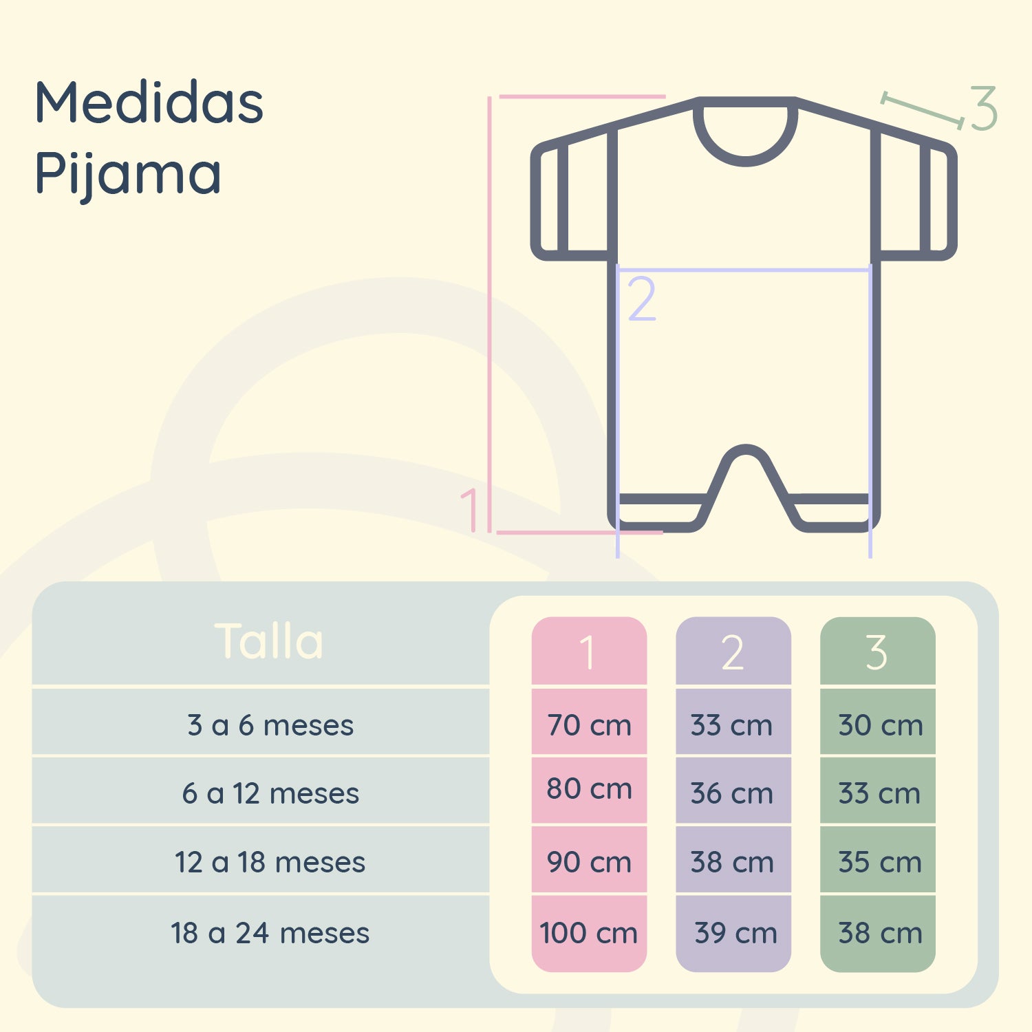 Pijama Suave para Bebés 70 cm (3–6 meses)
