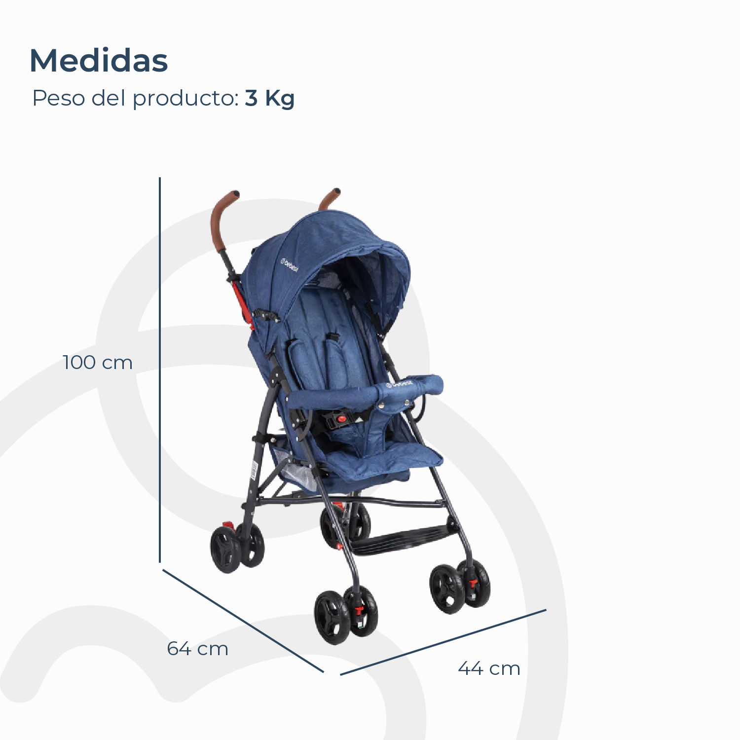 Coche Paragua 5126 Azul