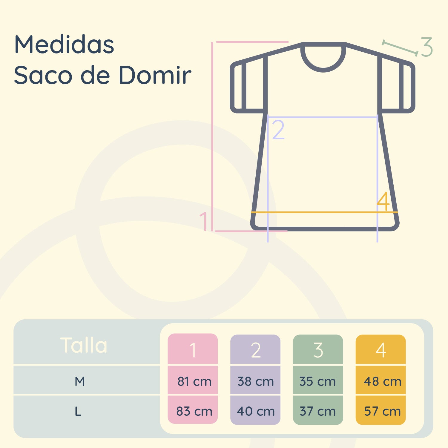 Saco de Dormir para Bebé Diseño de Animales – Talla L 83 cm