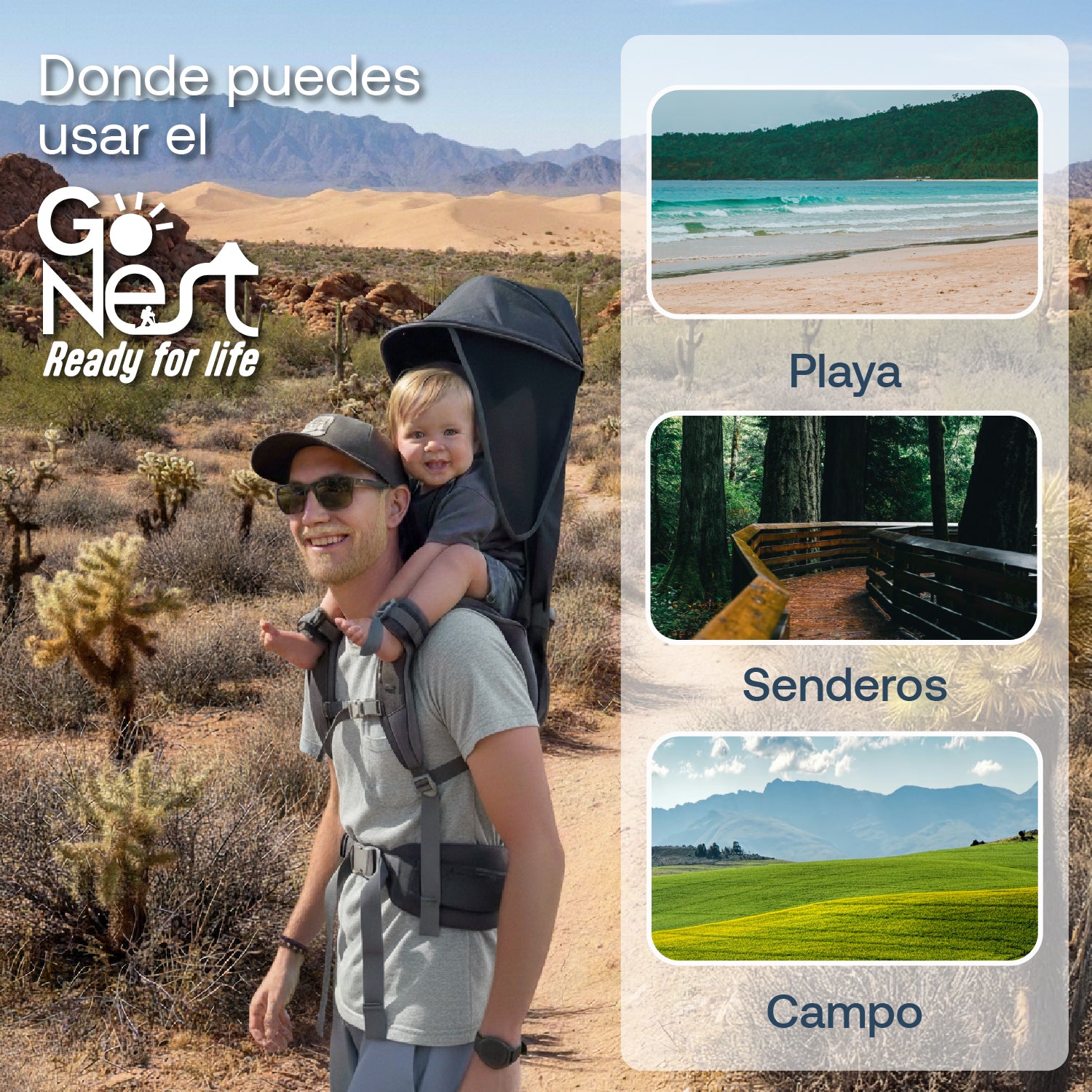 Portabebés de Hombros GoNest Negro