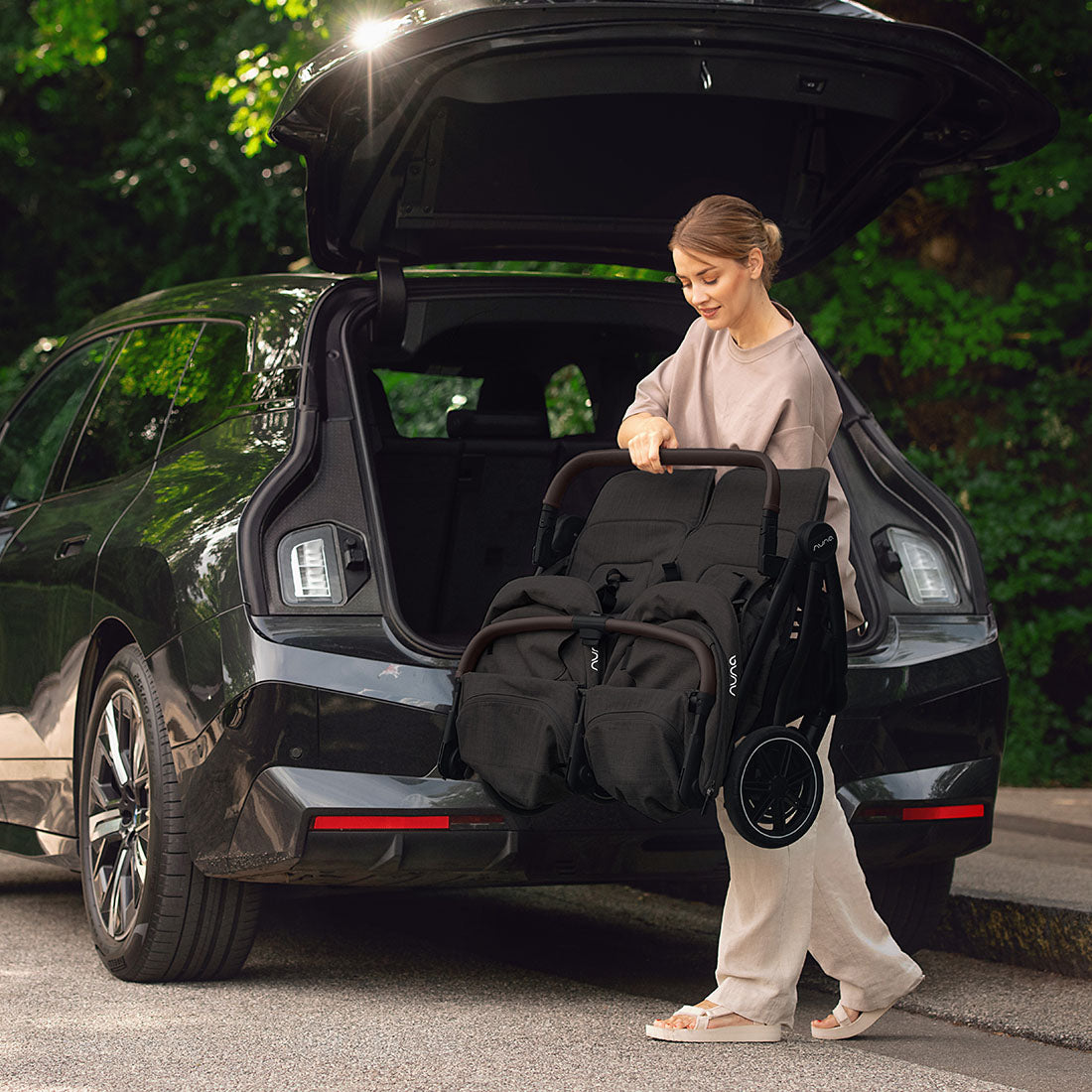 Coche de Paseo Duo Trvl Dubl Caviar Nuna