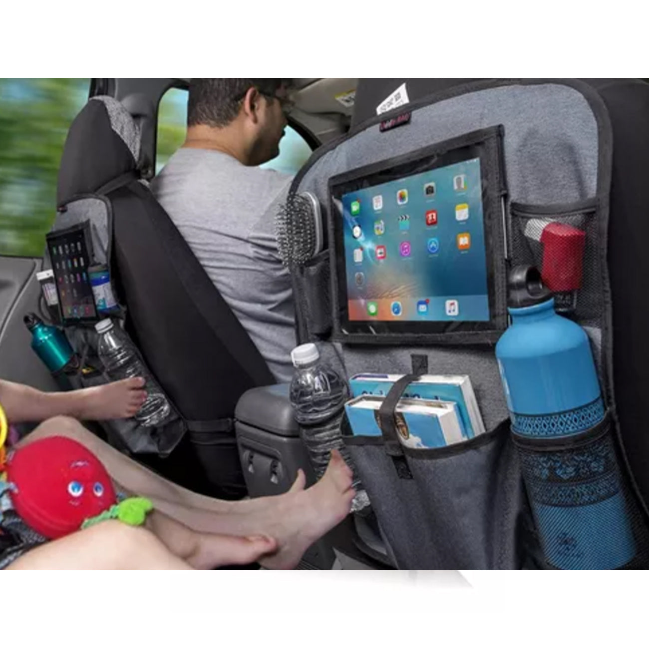 Protector de respaldo asiento auto Silla Bebe con soporte para tablet