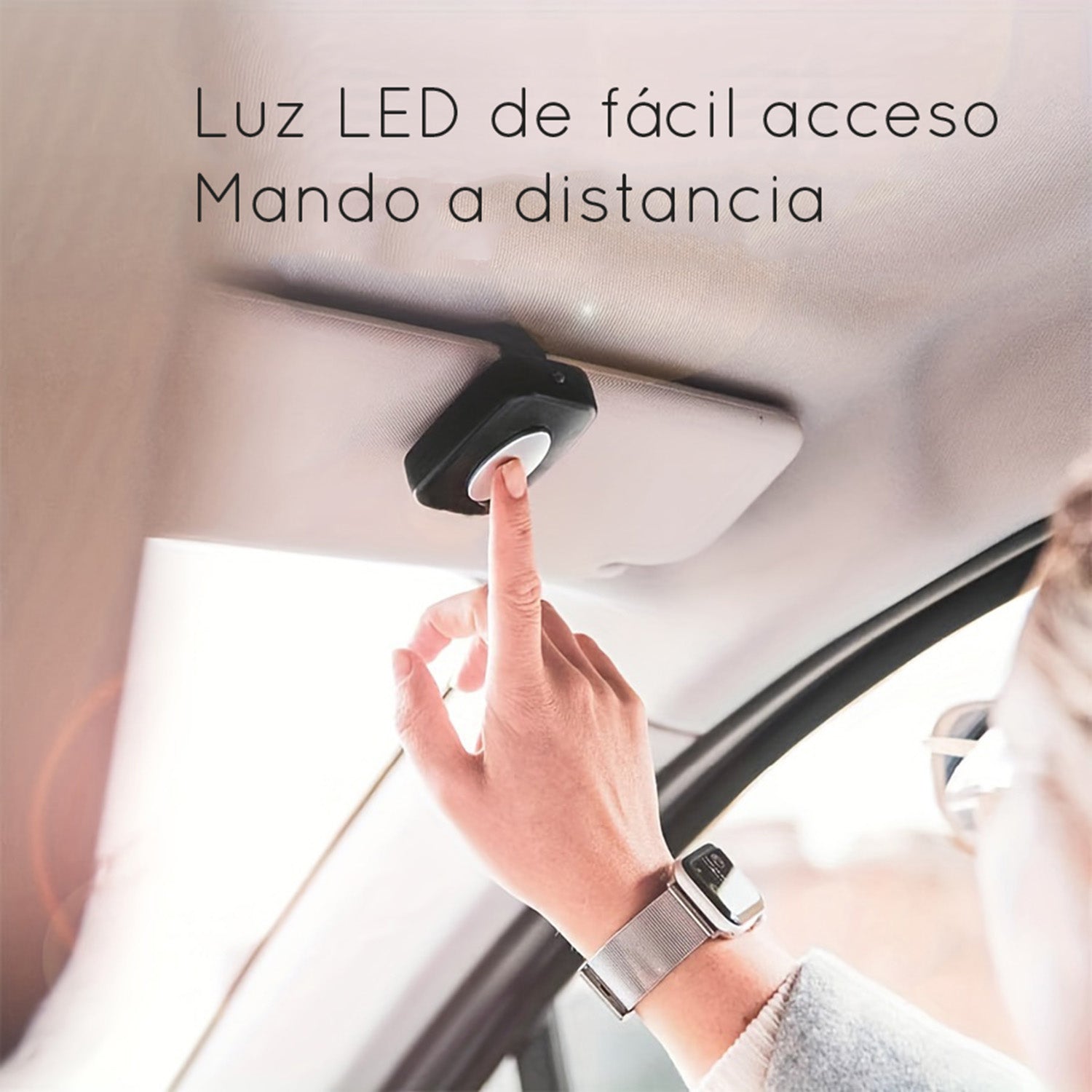 Espejo Luces LED auto ajustable Bebe testeado en accidentes