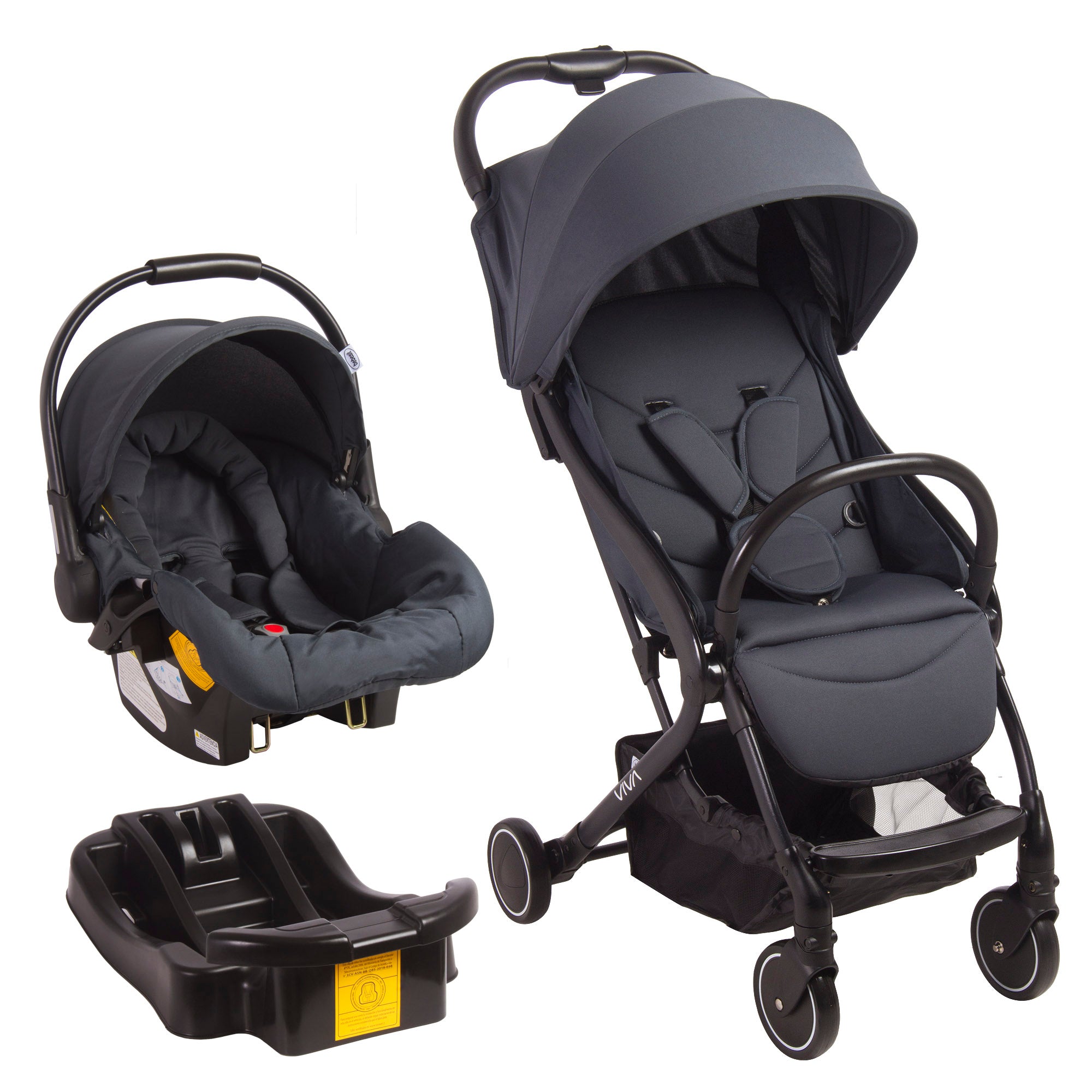 Coche Travel System Viva Gris