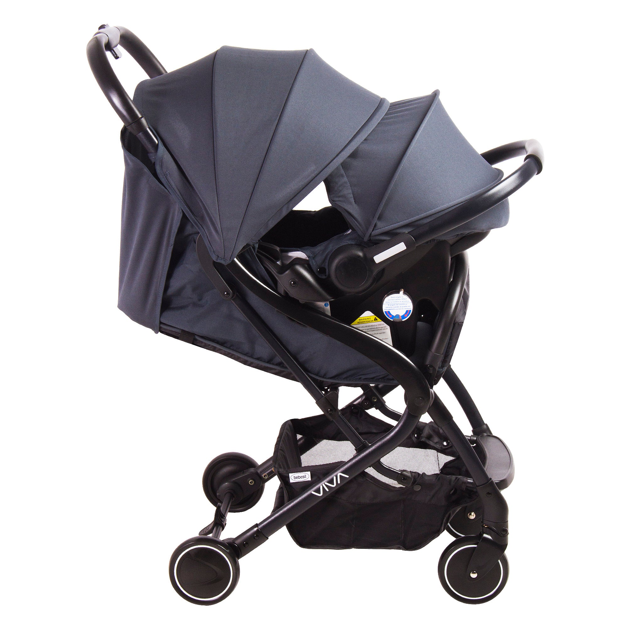 Coche Travel System Viva Gris