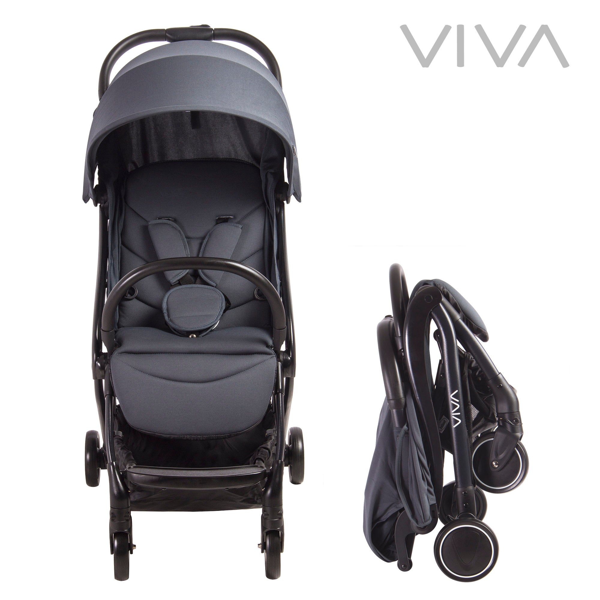 Coche Travel System Viva Gris