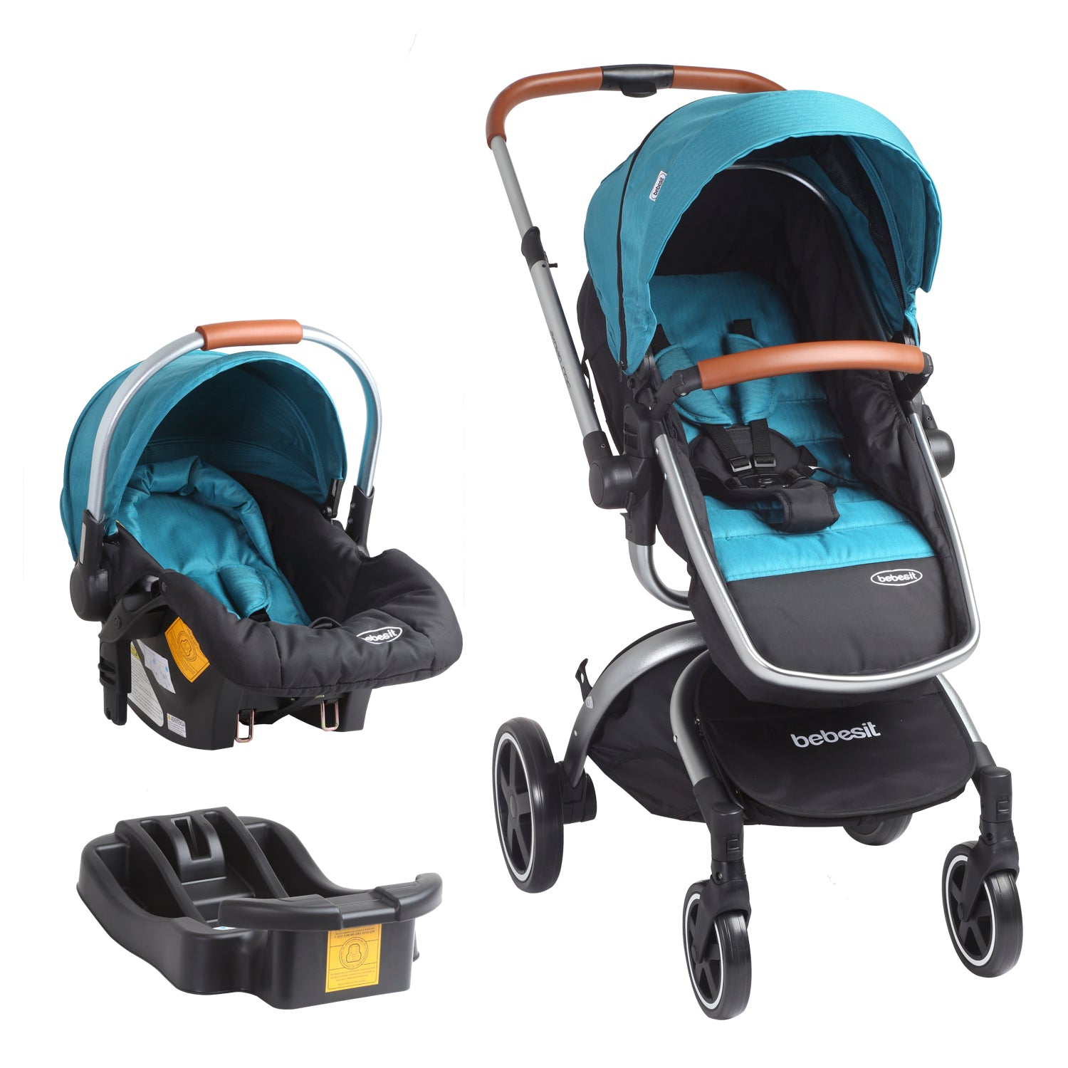 Coche Cuna travel system Deluxe 360° Verde