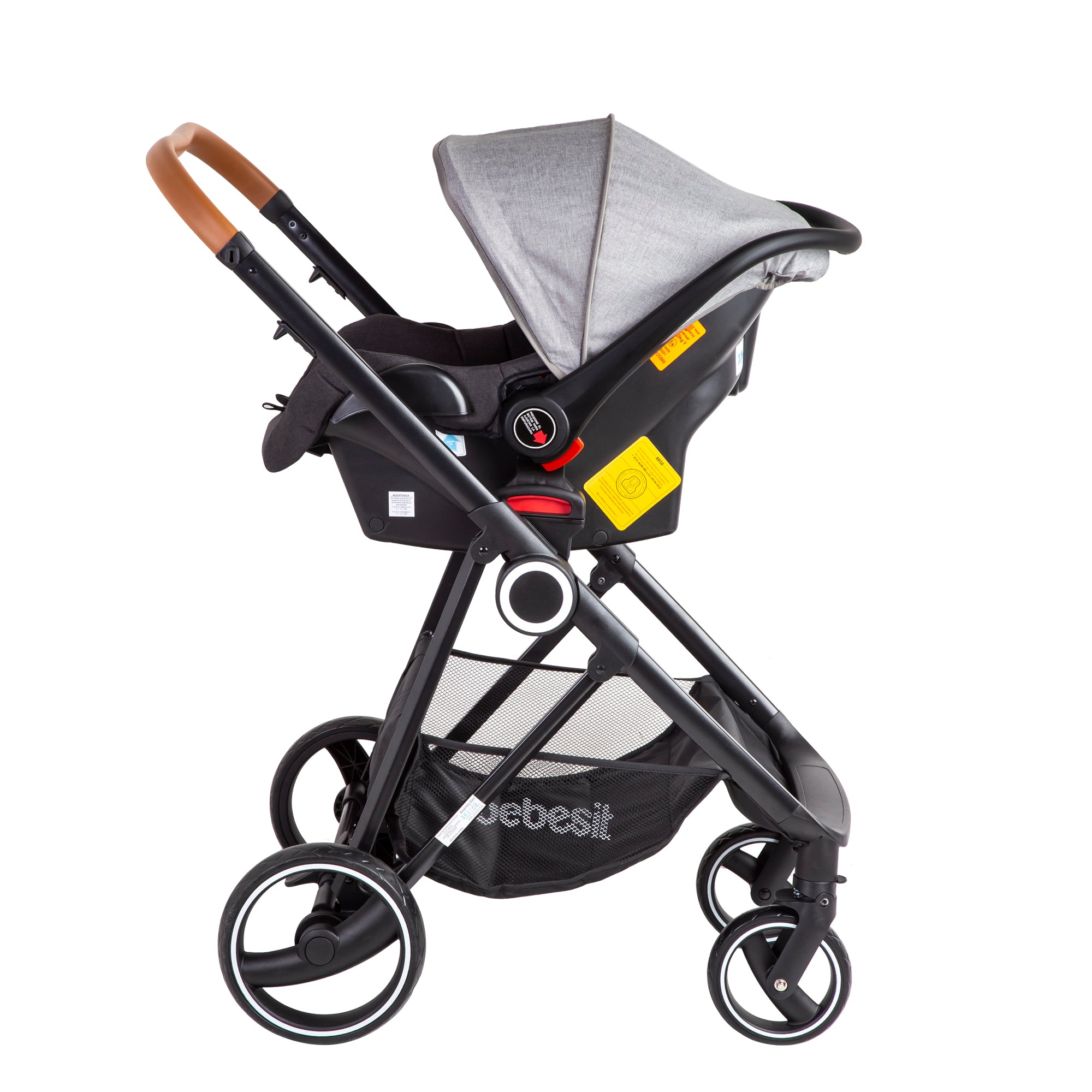 Coche Cuna travel system Cosmos Gris