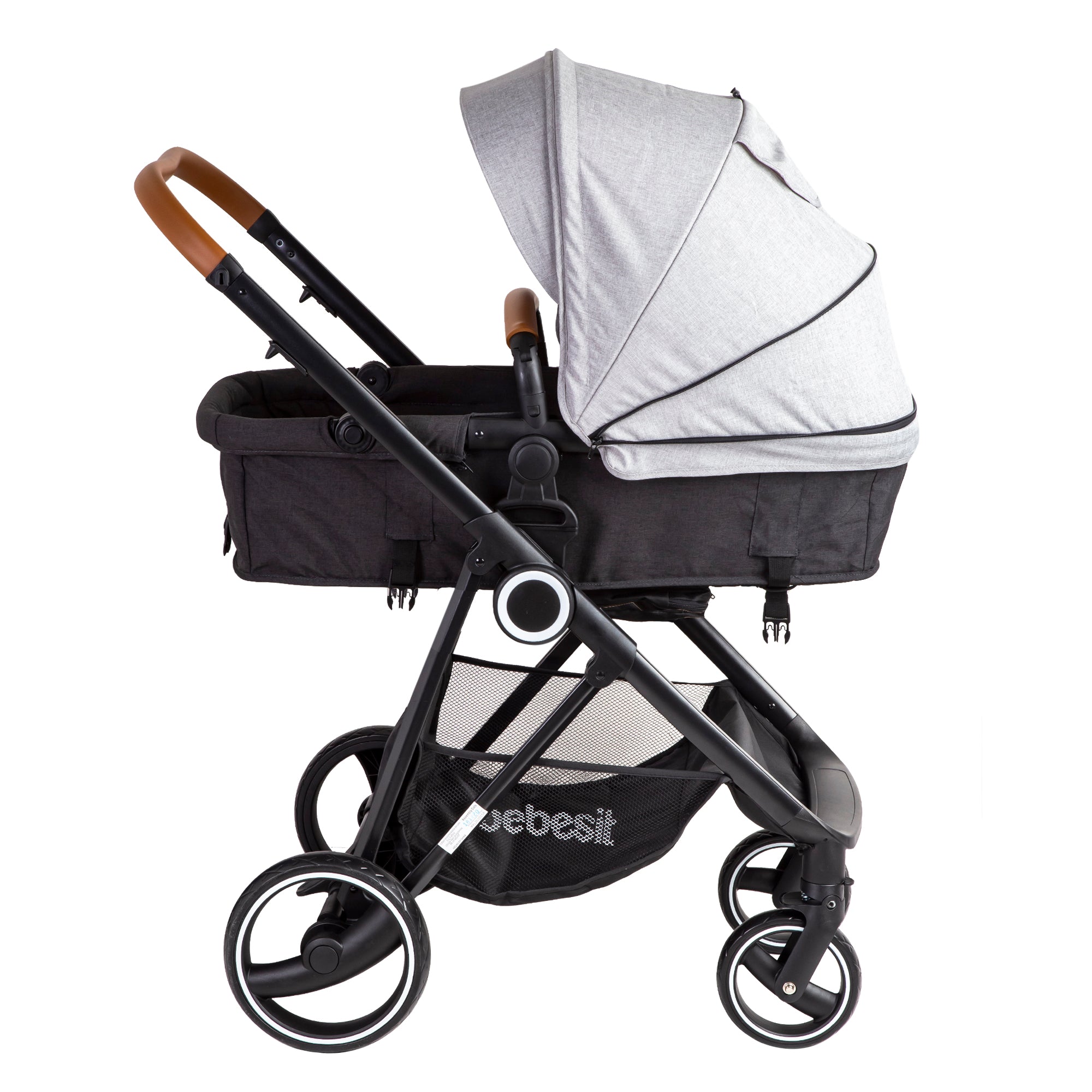 Coche Cuna travel system Cosmos Gris