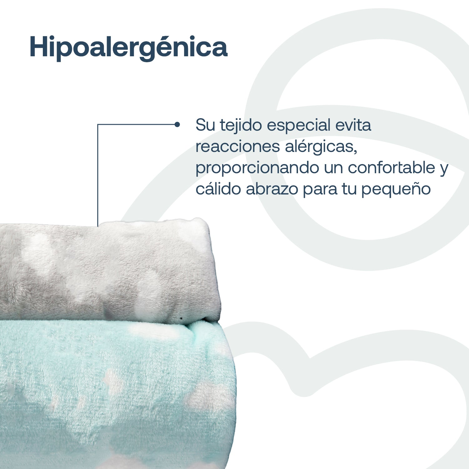 Pack 2 Mantas  Bebe Hipoalergénica 110*150 cm Celeste