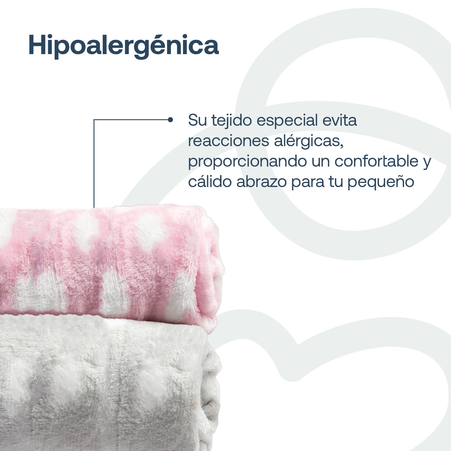 Pack 2 Mantas  Bebe Hipoalergénica 110*150 cm Rosa