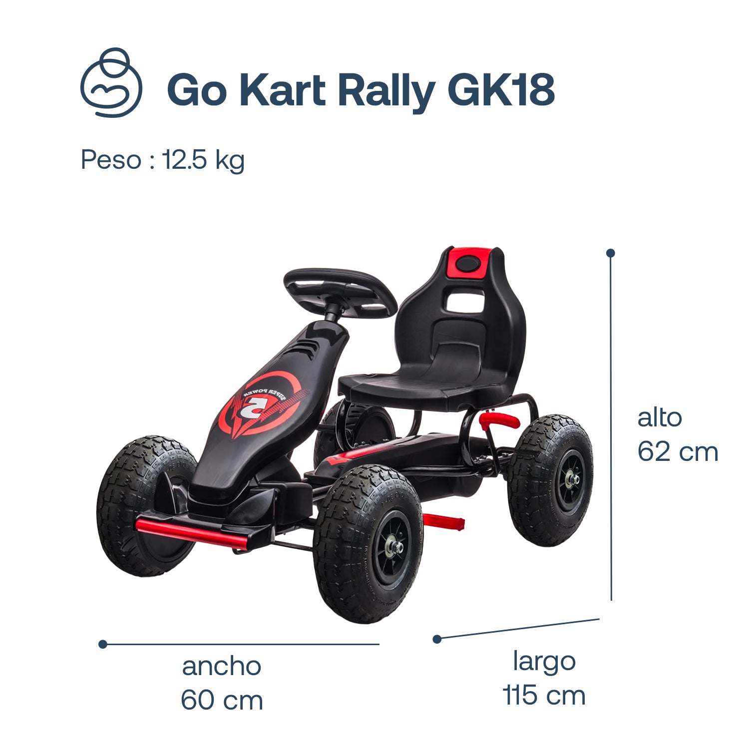 Go Kart Rally GK18 Rojo