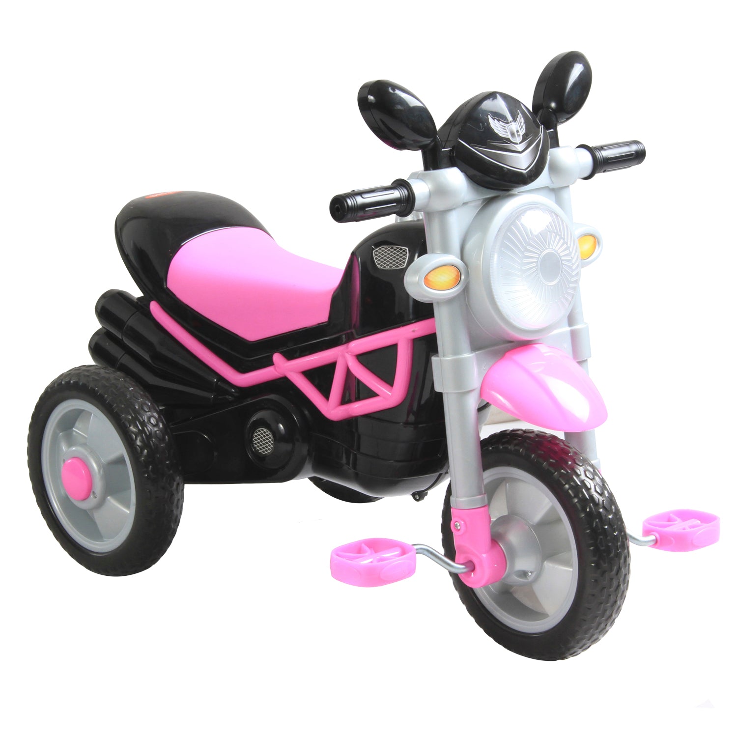 Triciclo Moto Rosa