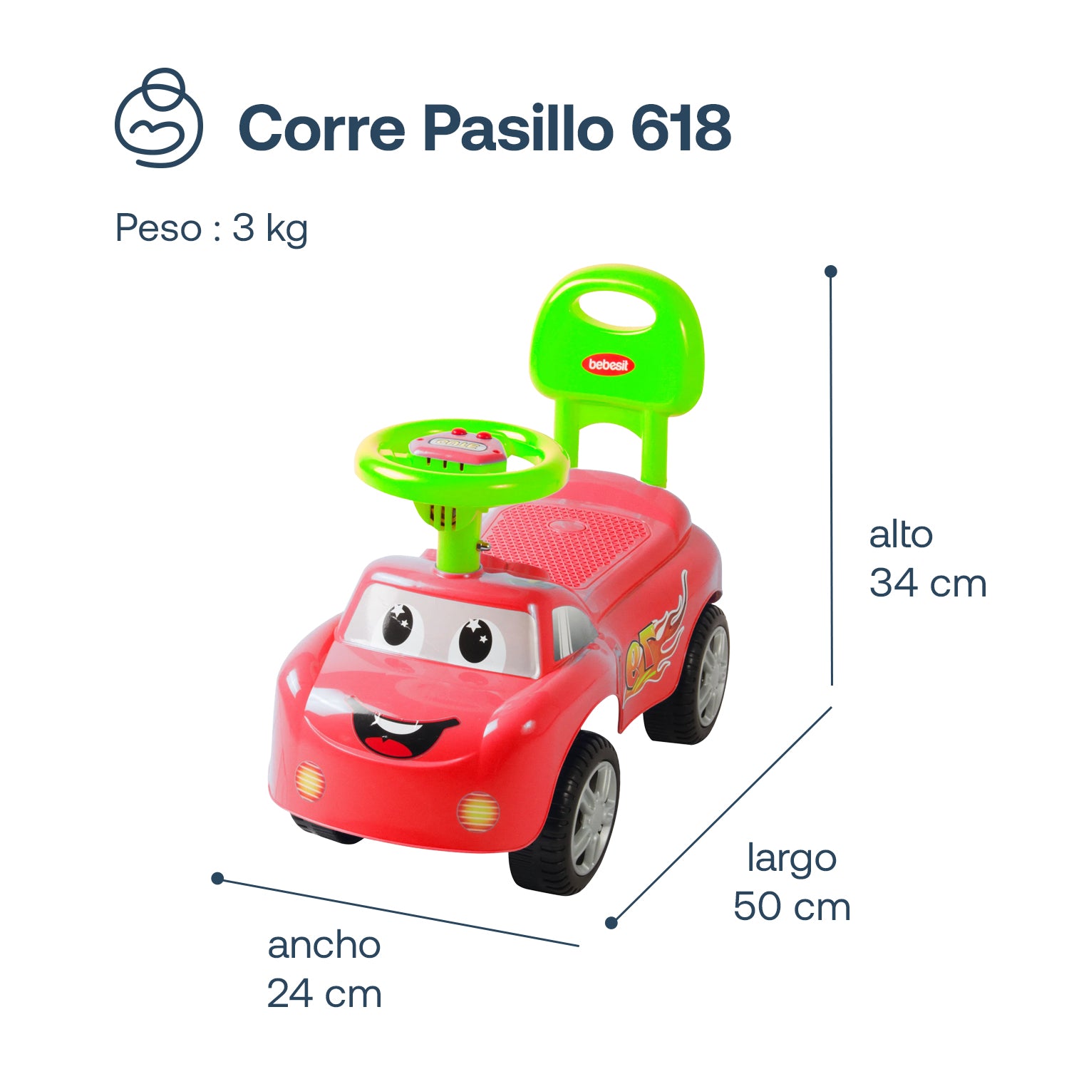 Corre Pasillo 618 Rojo