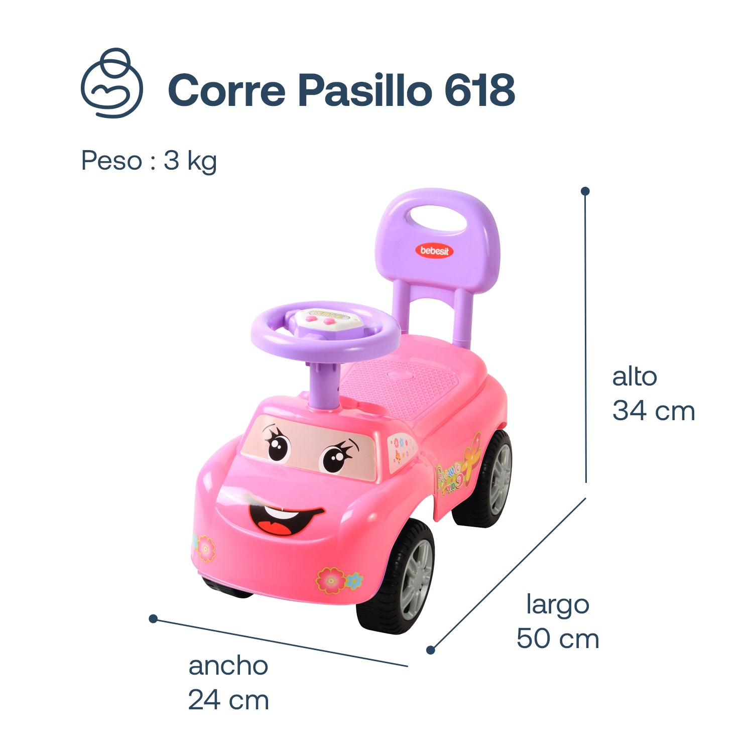 Corre Pasillo 618 Rosa