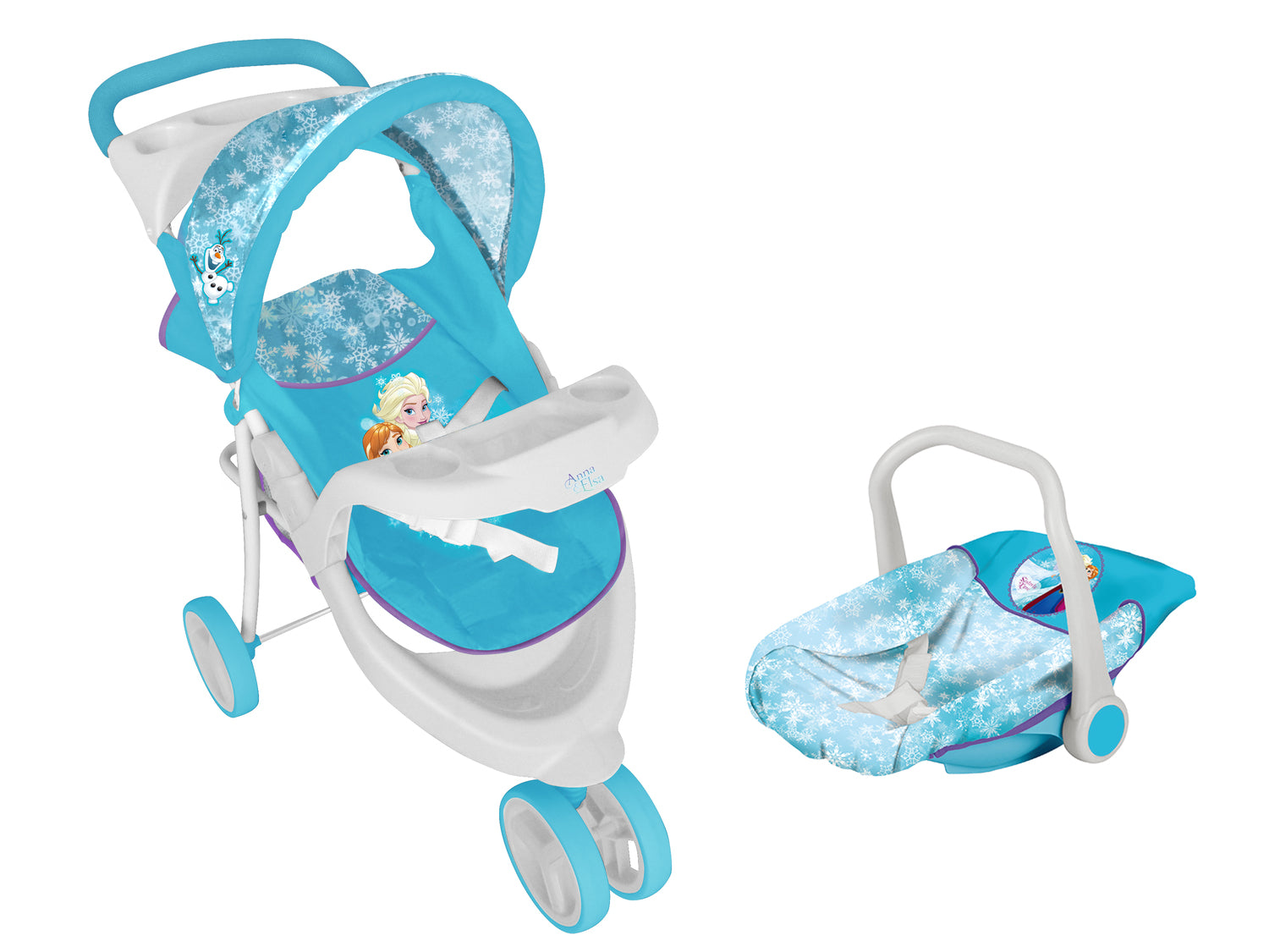 Juguete Muñeca Coche travel con silla  Frozen