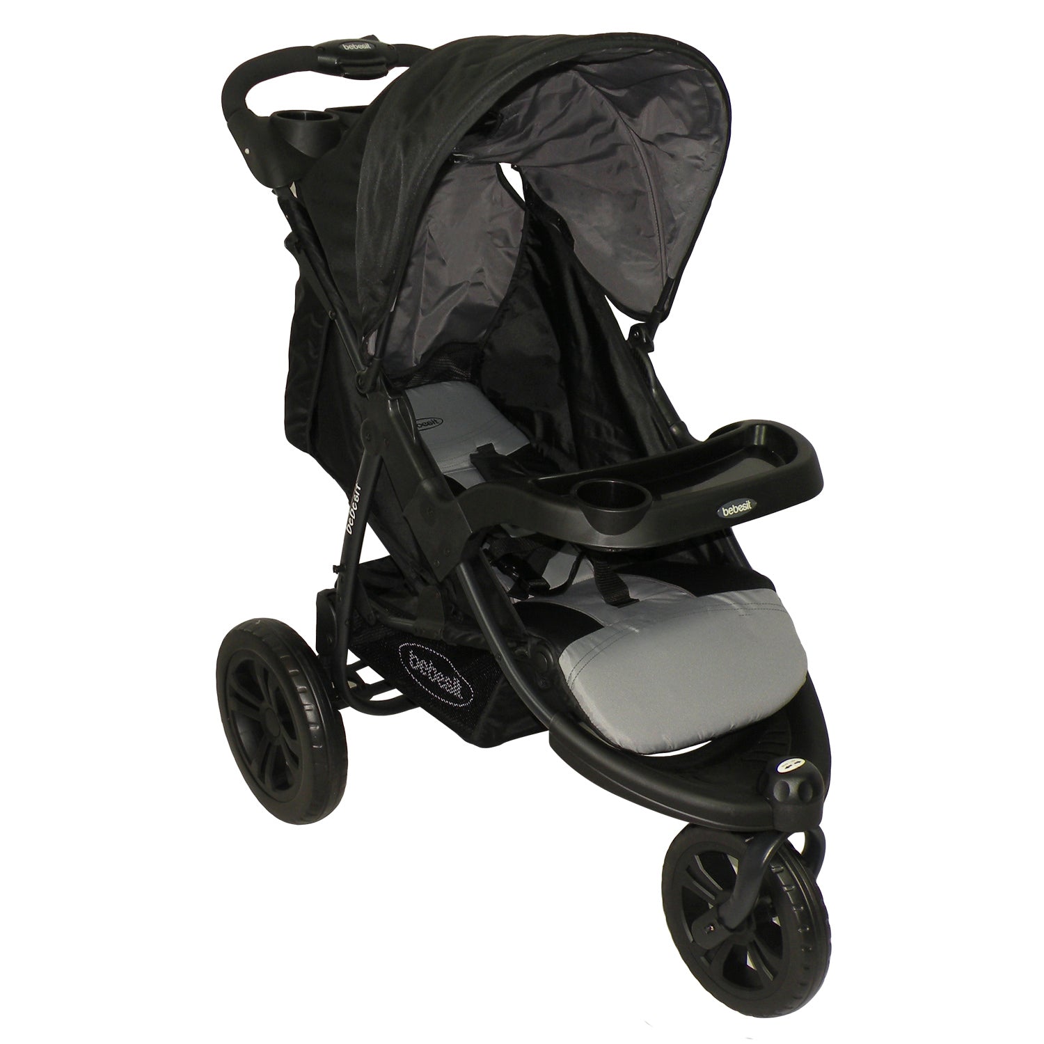 Coche Travel System Fox Negro con Gris