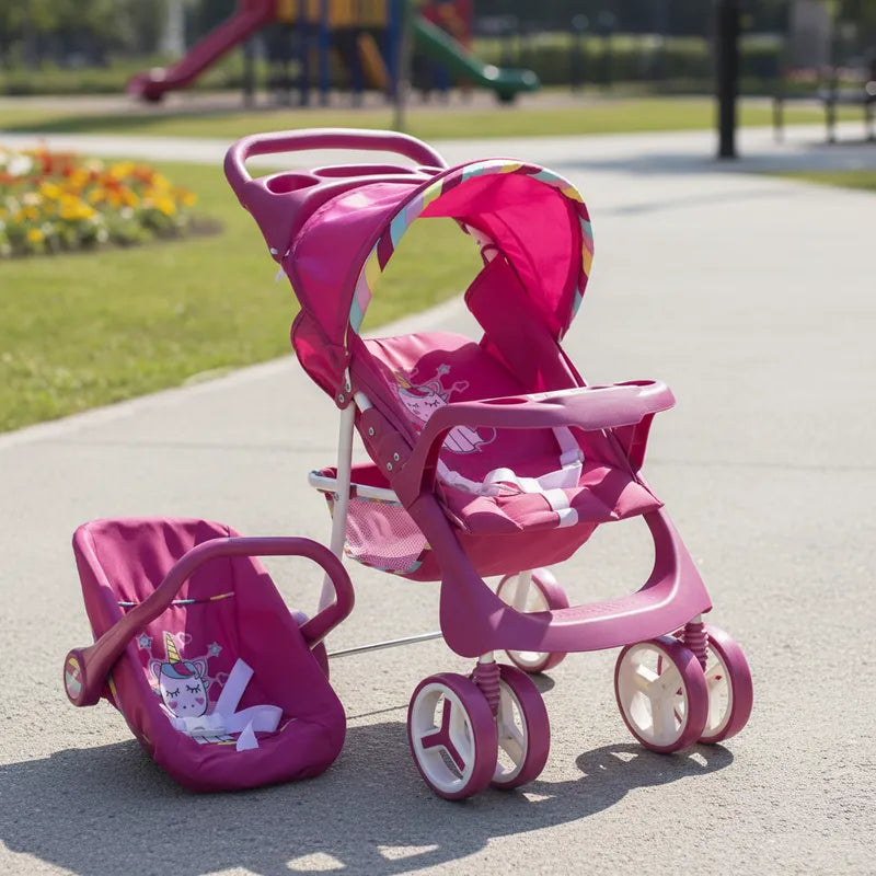 Juguete Coche Travel Muñeca Unicornio