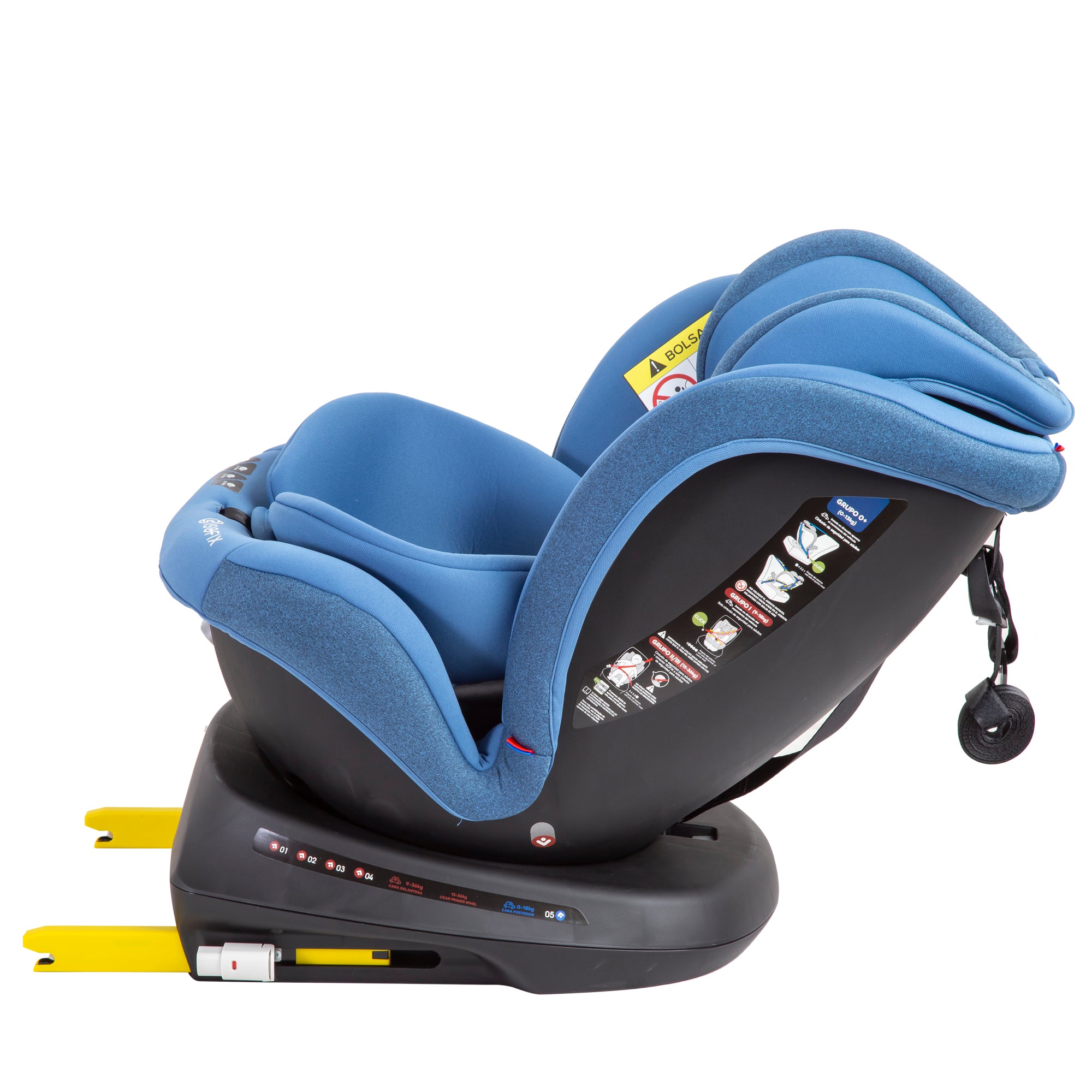 Silla de Auto Convertible 360° Isofix Supra Azul