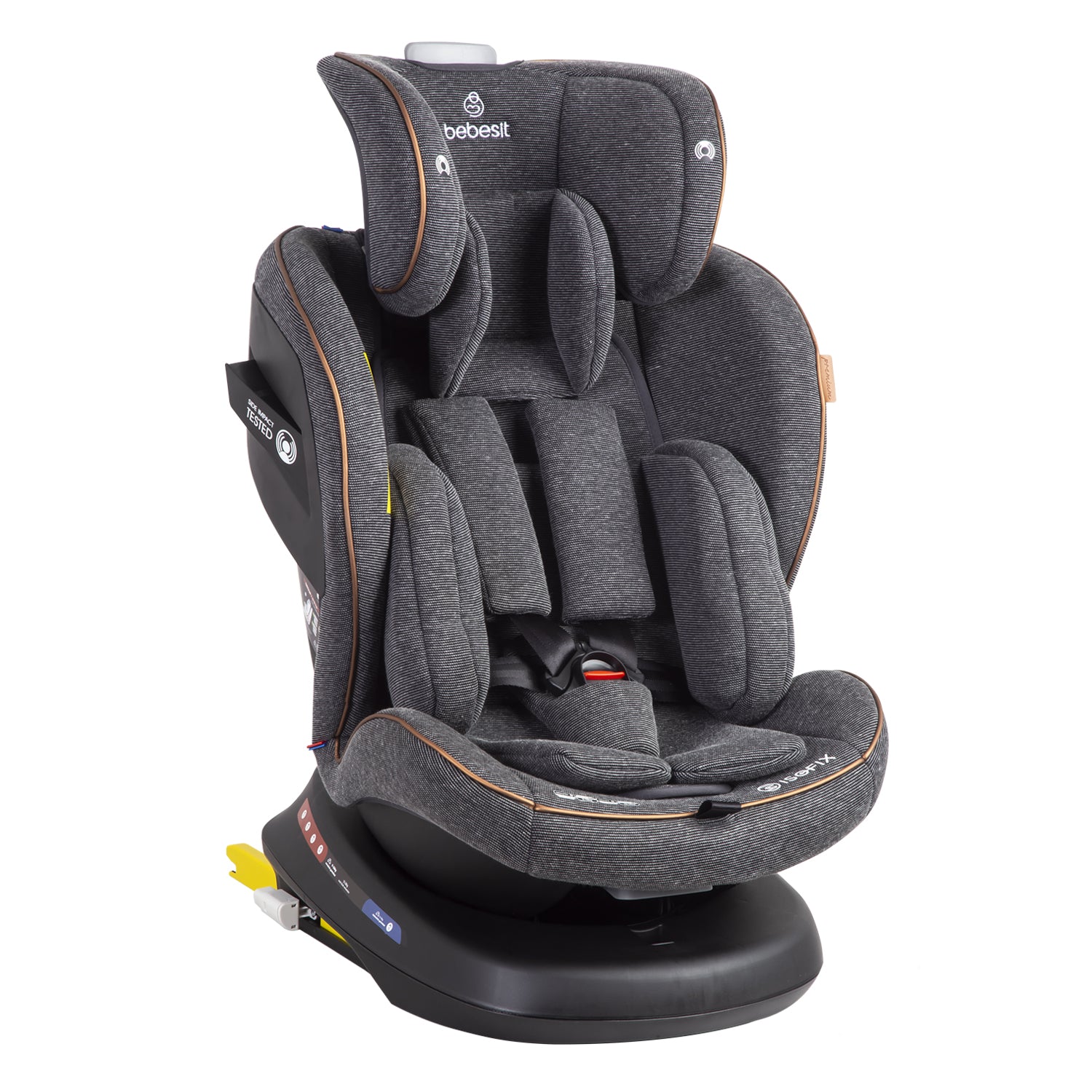 Silla de Auto Convertible Isofix Supra 360º Premium Gris