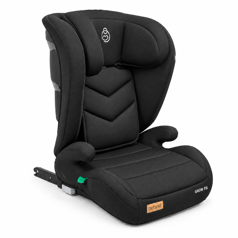 Silla Auto Butaca Grow Fix I-Size Negro Bebesit