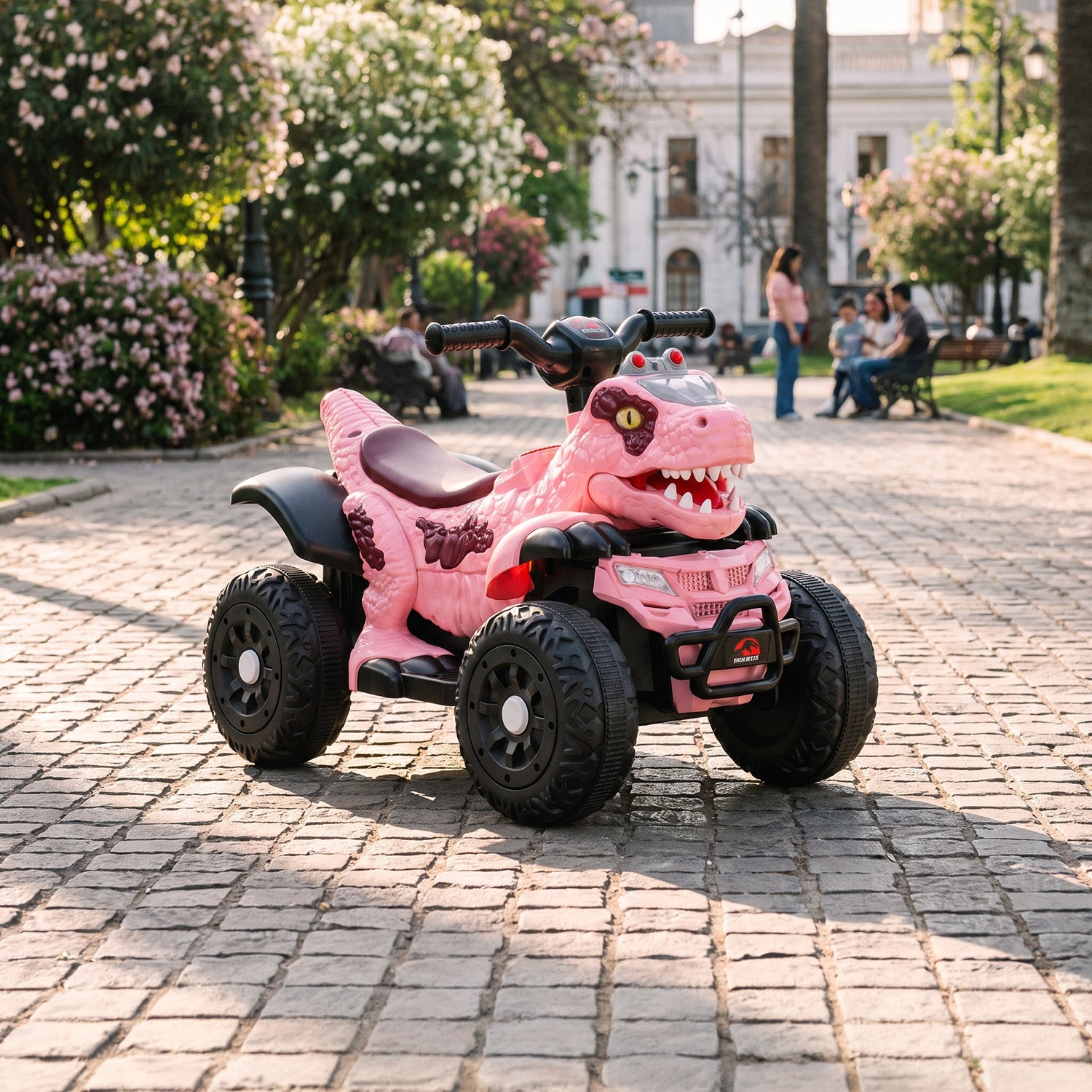 Moto a Batería Infantil 4Dino Adventure Rosado