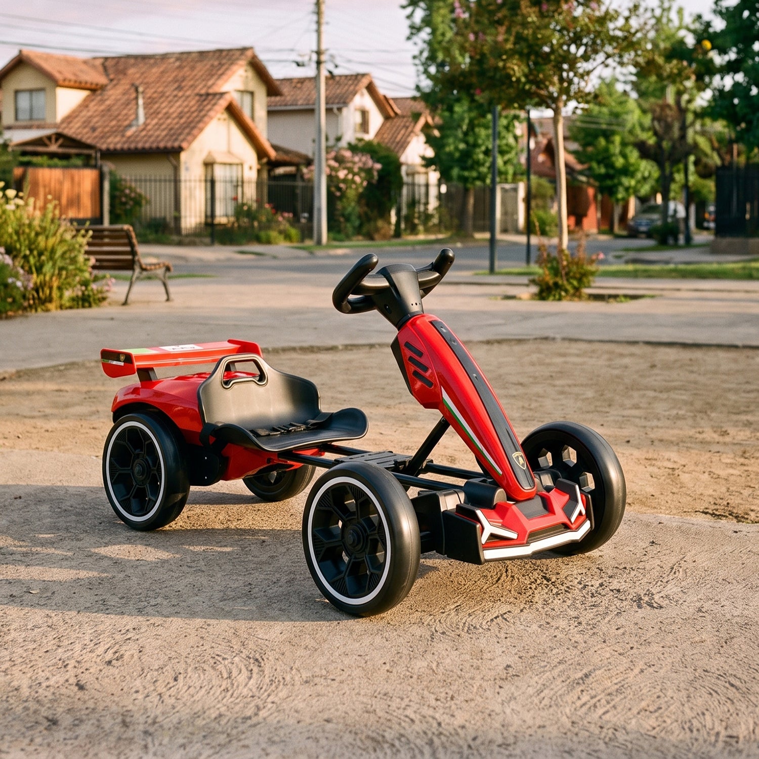 Auto a Batería Infantil E-GoKart Race4fun Rojo