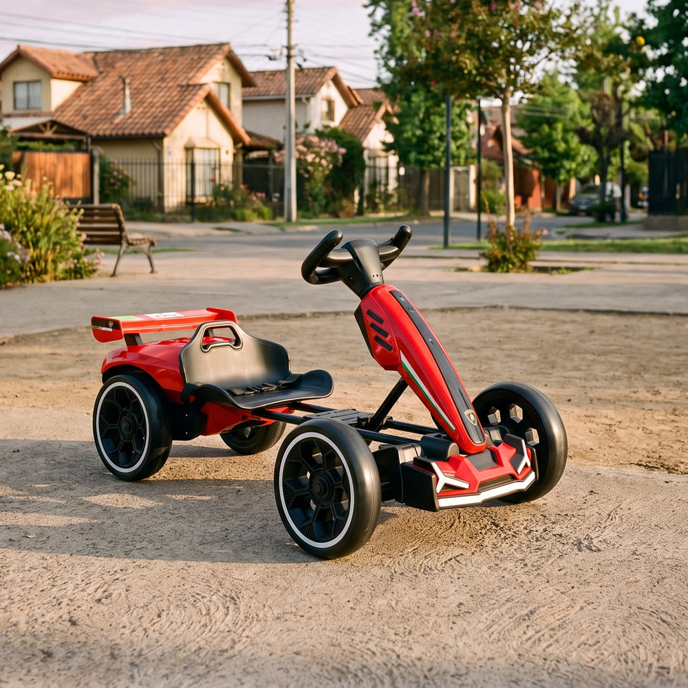 Auto a Batería Infantil E-GoKart Race4fun Rojo