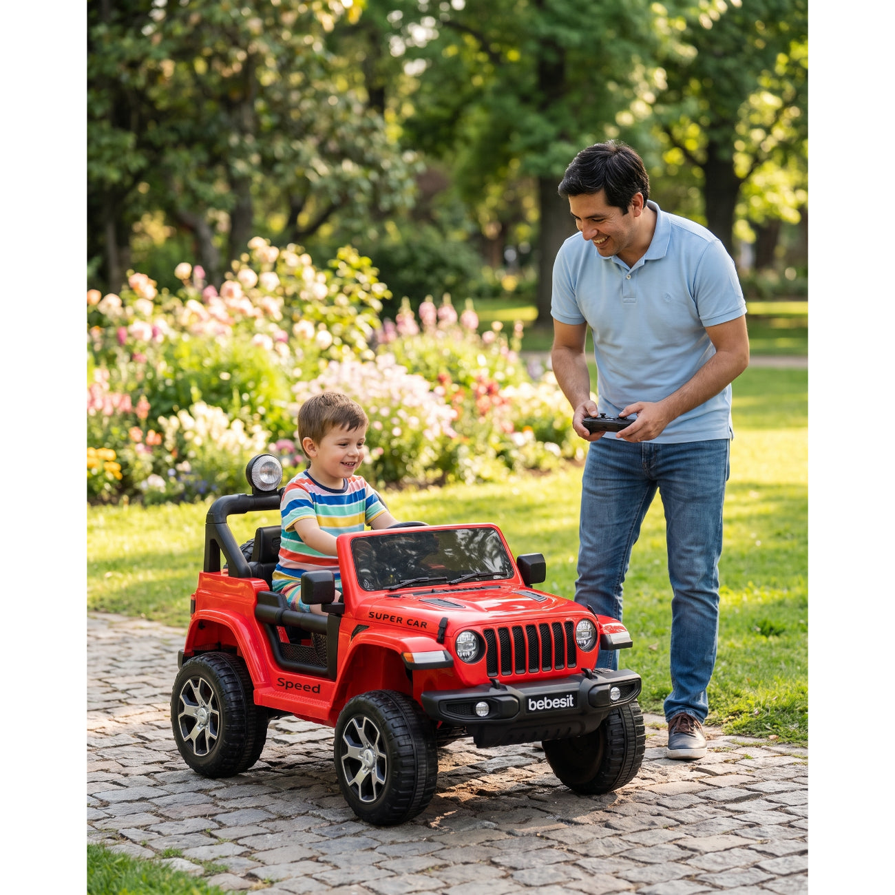 Camioneta Eléctrica Renegade Rojo Bebesit