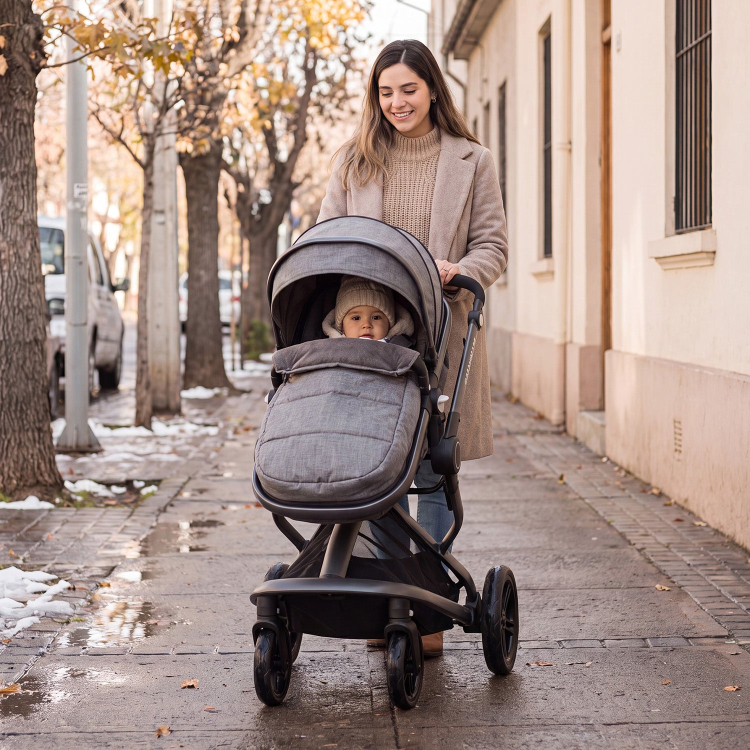 Coche Cuna travel system Quantum Gris